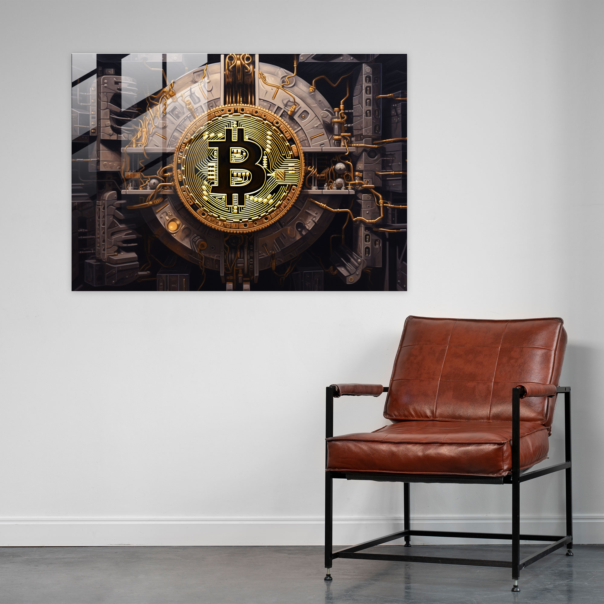 Blockchain Cam Tablo - Ev Dekorasyonu ve Modern Sanat