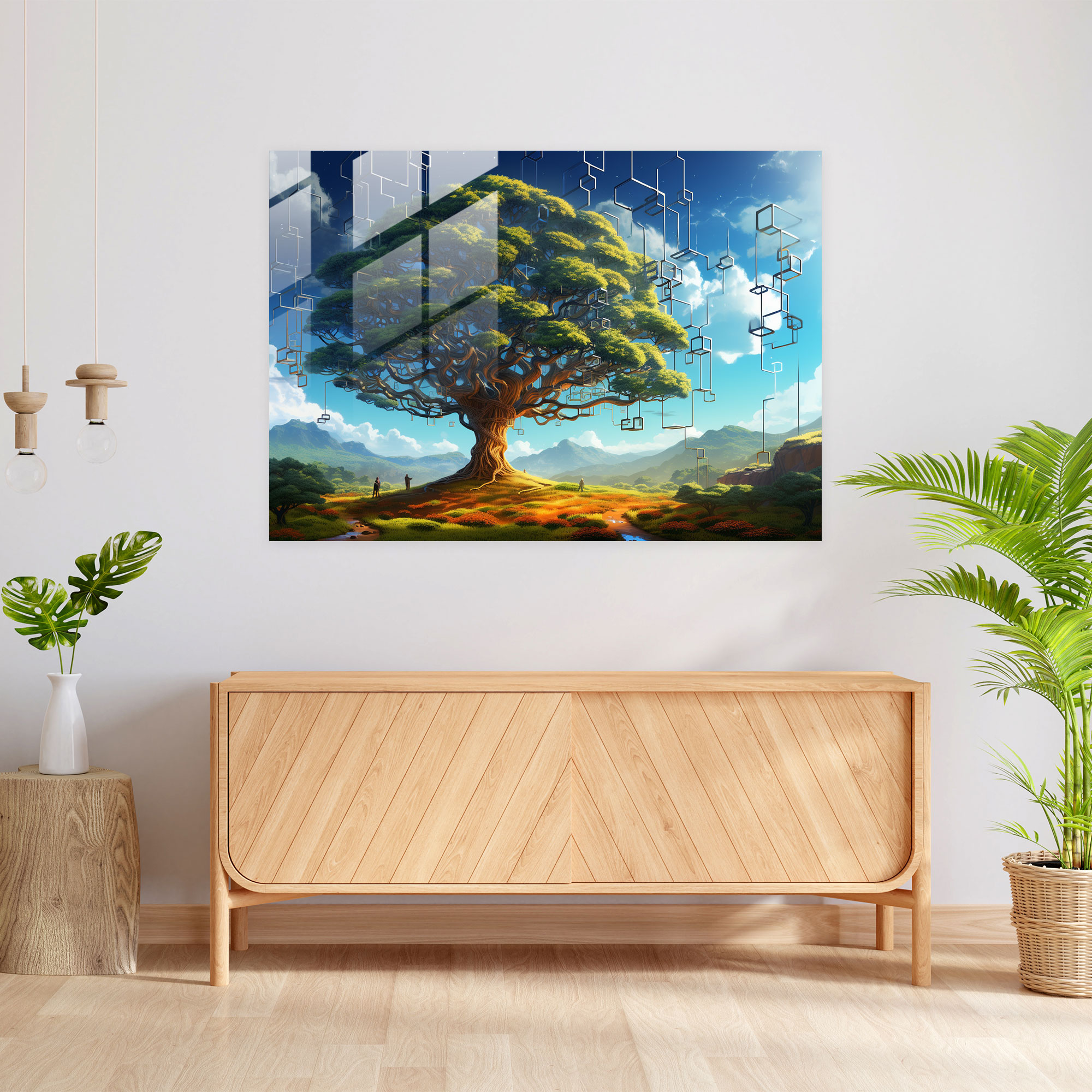 Blockchain Home Decoration - Blockchain, Modern Art, Wall Decoration, Home Decoration
