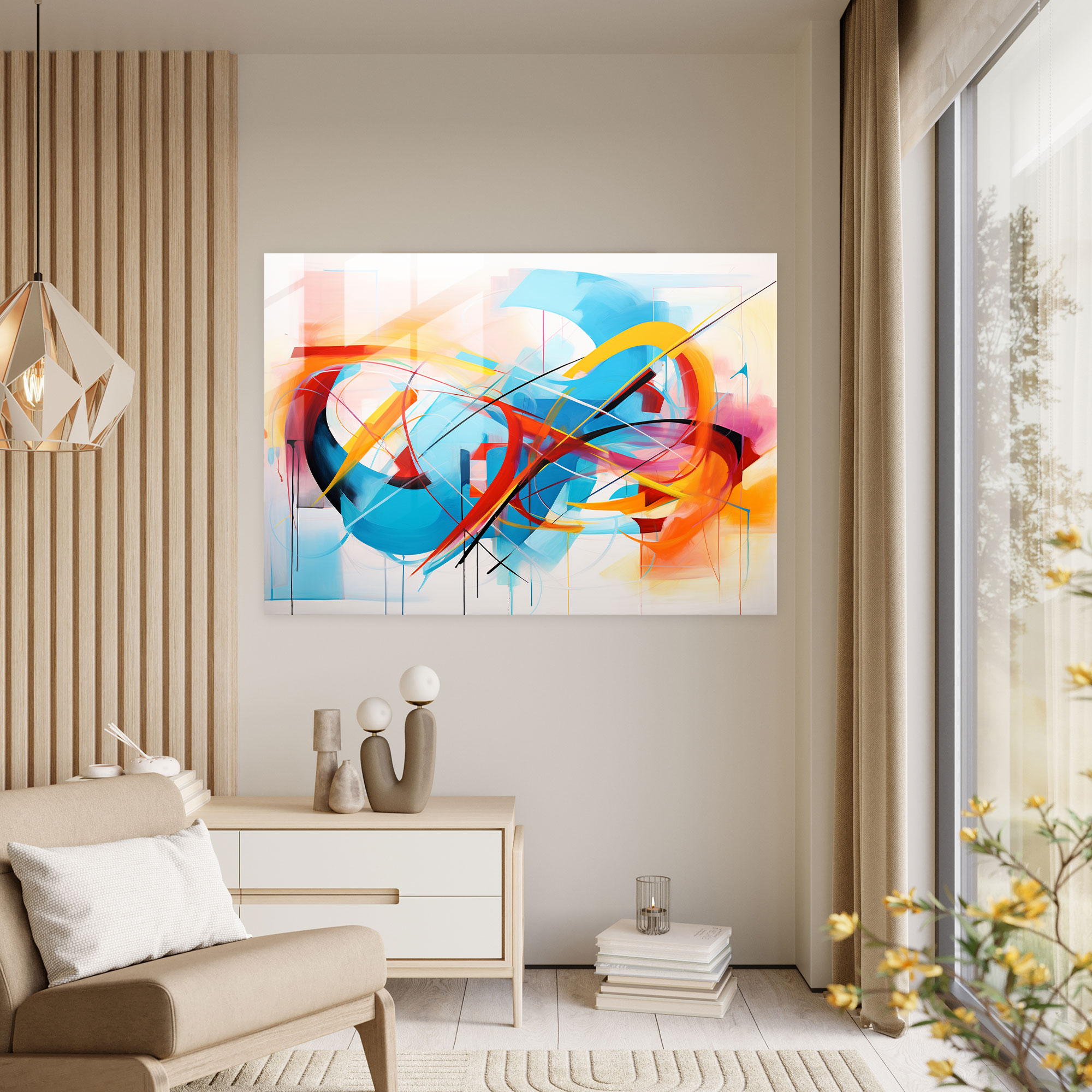 Blockchain Glass Print - Blockchain, Modern Art, Glass Print, Wall Decoration