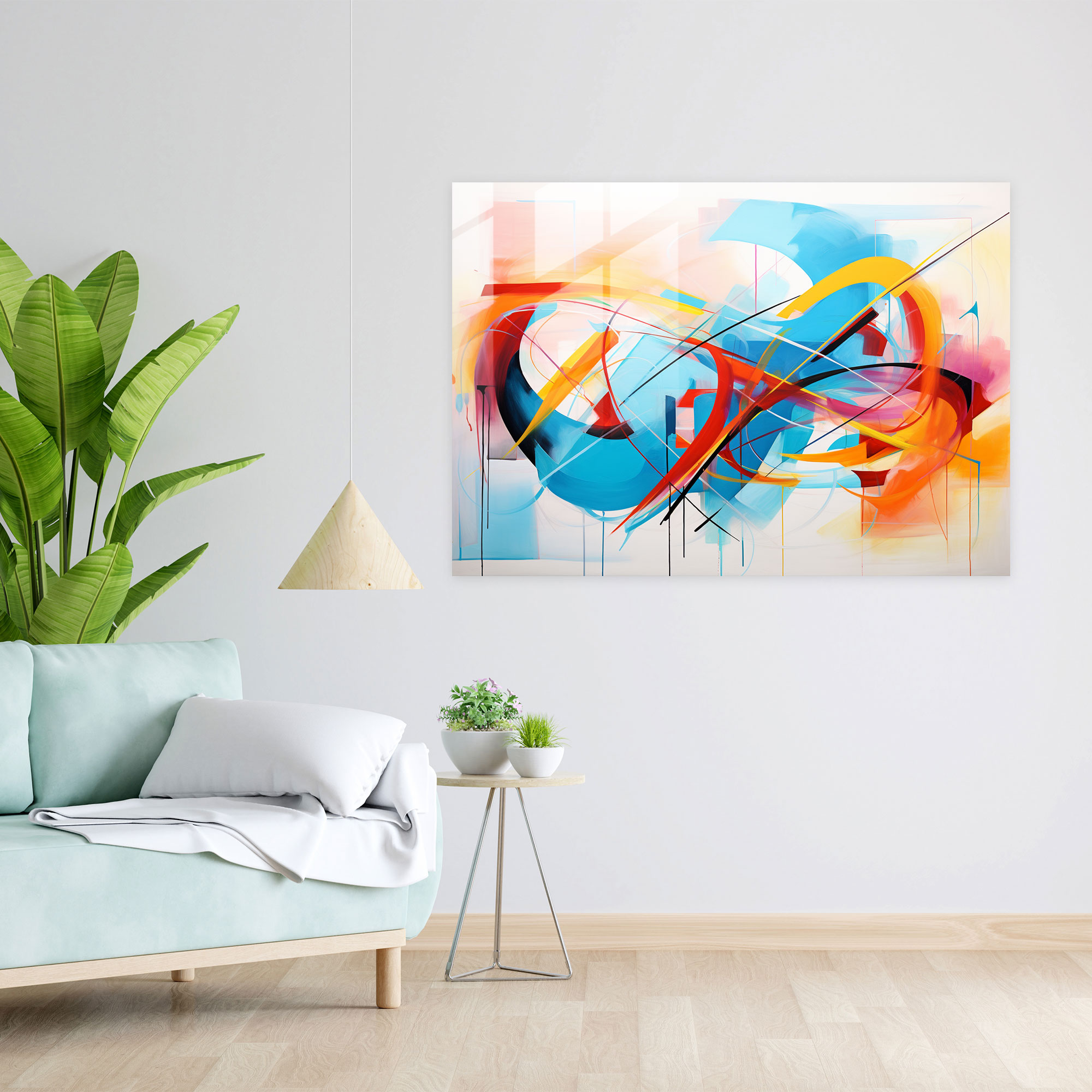 Blockchain Glass Print - Blockchain, Modern Art, Glass Print, Wall Decoration