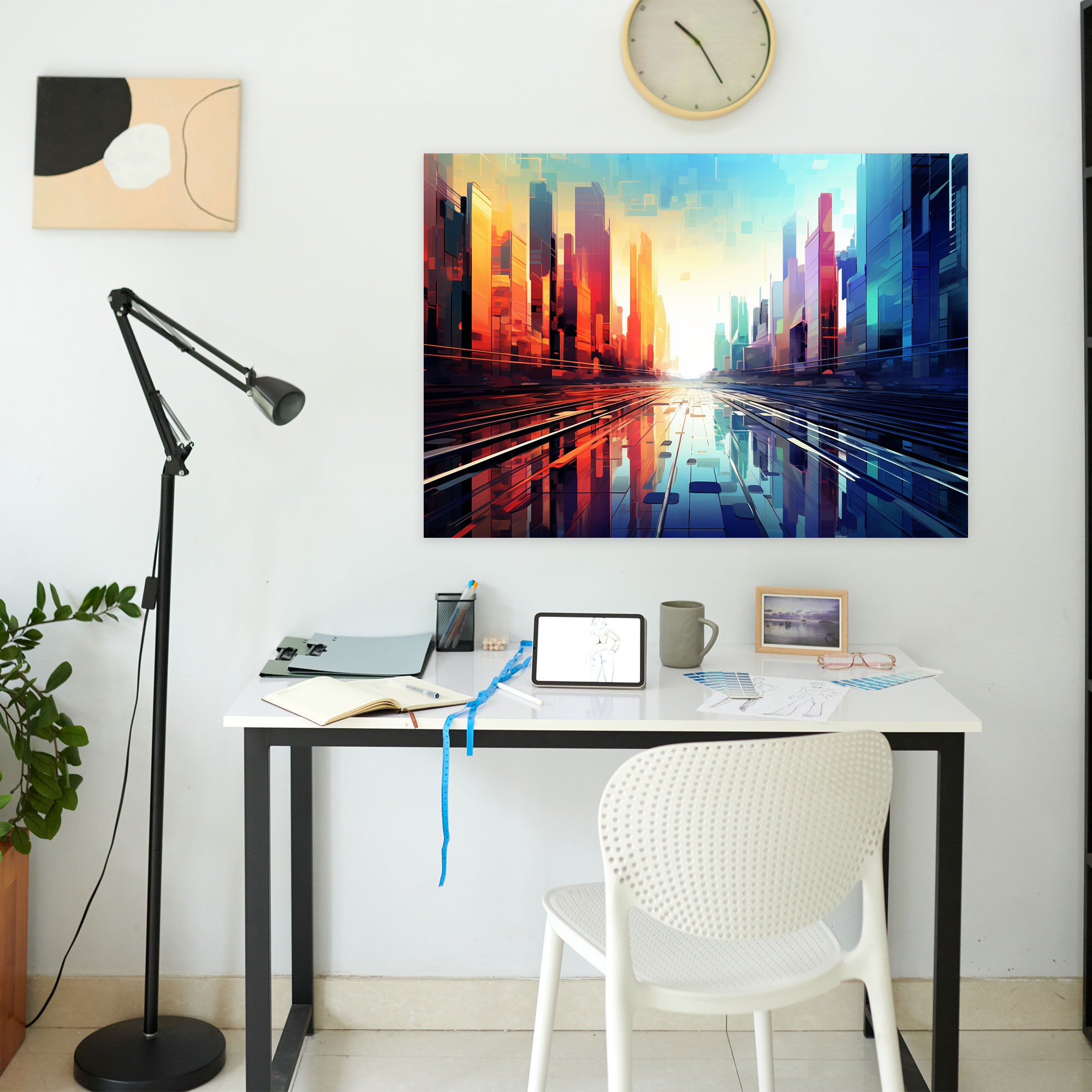 Blockchain Canvas Print - Blockchain, Sleek Lines, Canvas Print, Home Decoration