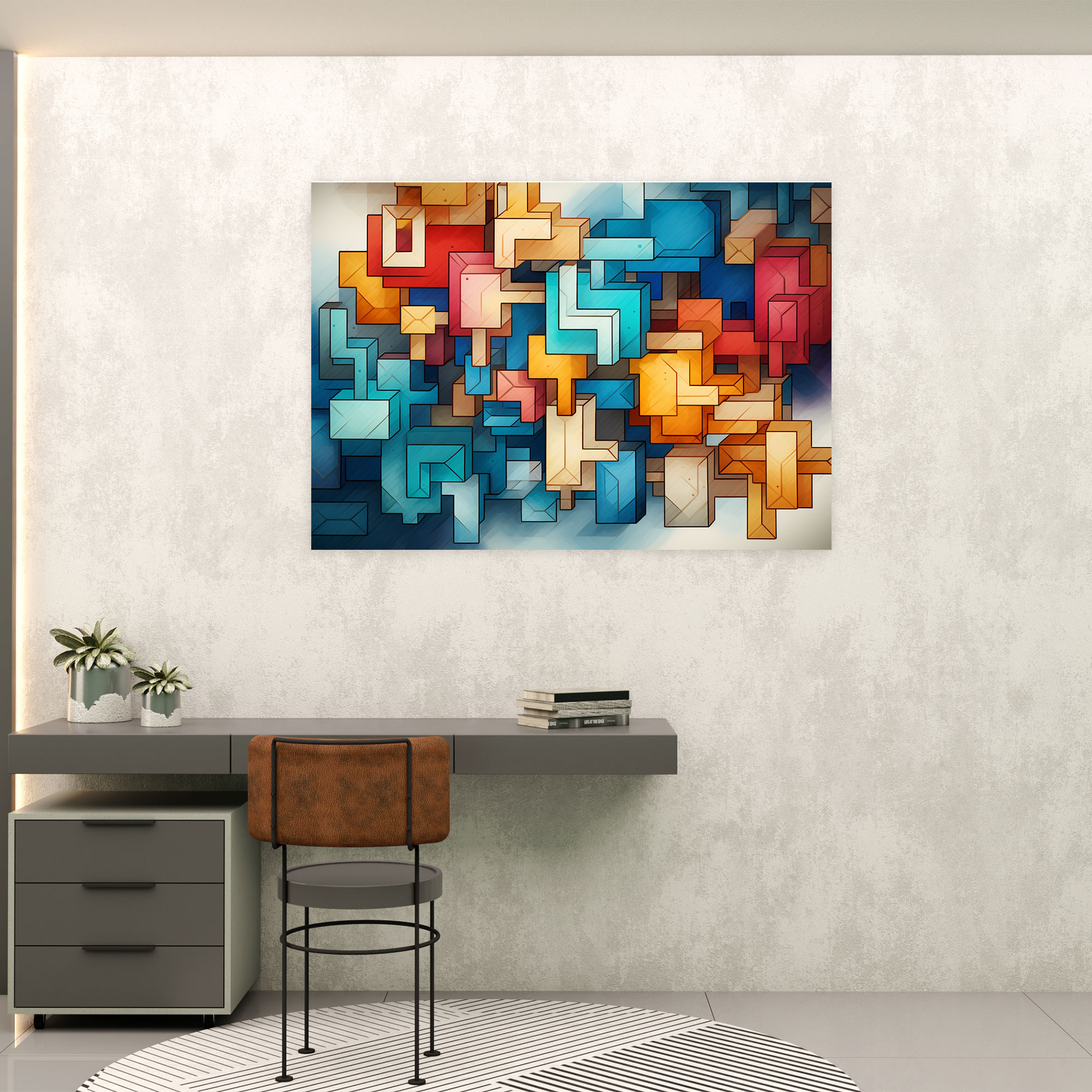 Blockchain Wall Art - Blockchain, Wall Art, Unique Decor, Symbolism Decor