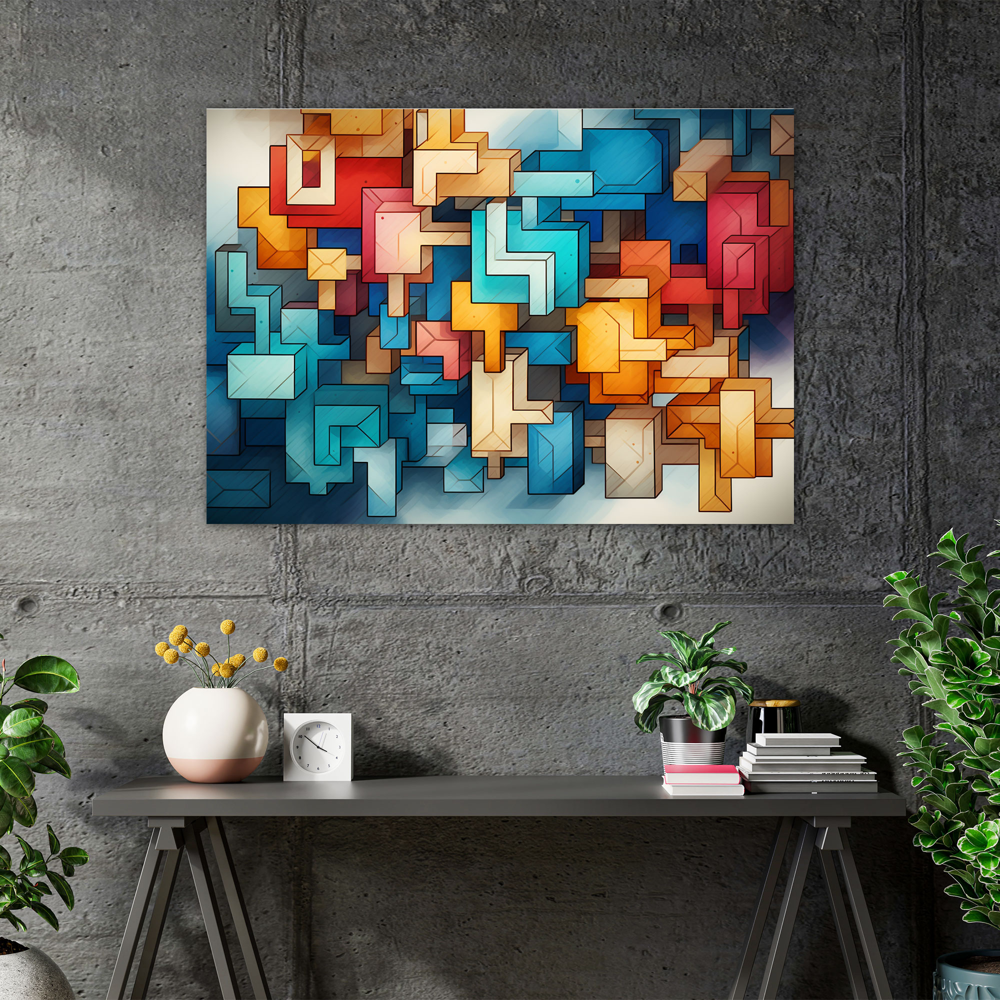 Blockchain Wall Art - Blockchain, Wall Art, Unique Decor, Symbolism Decor