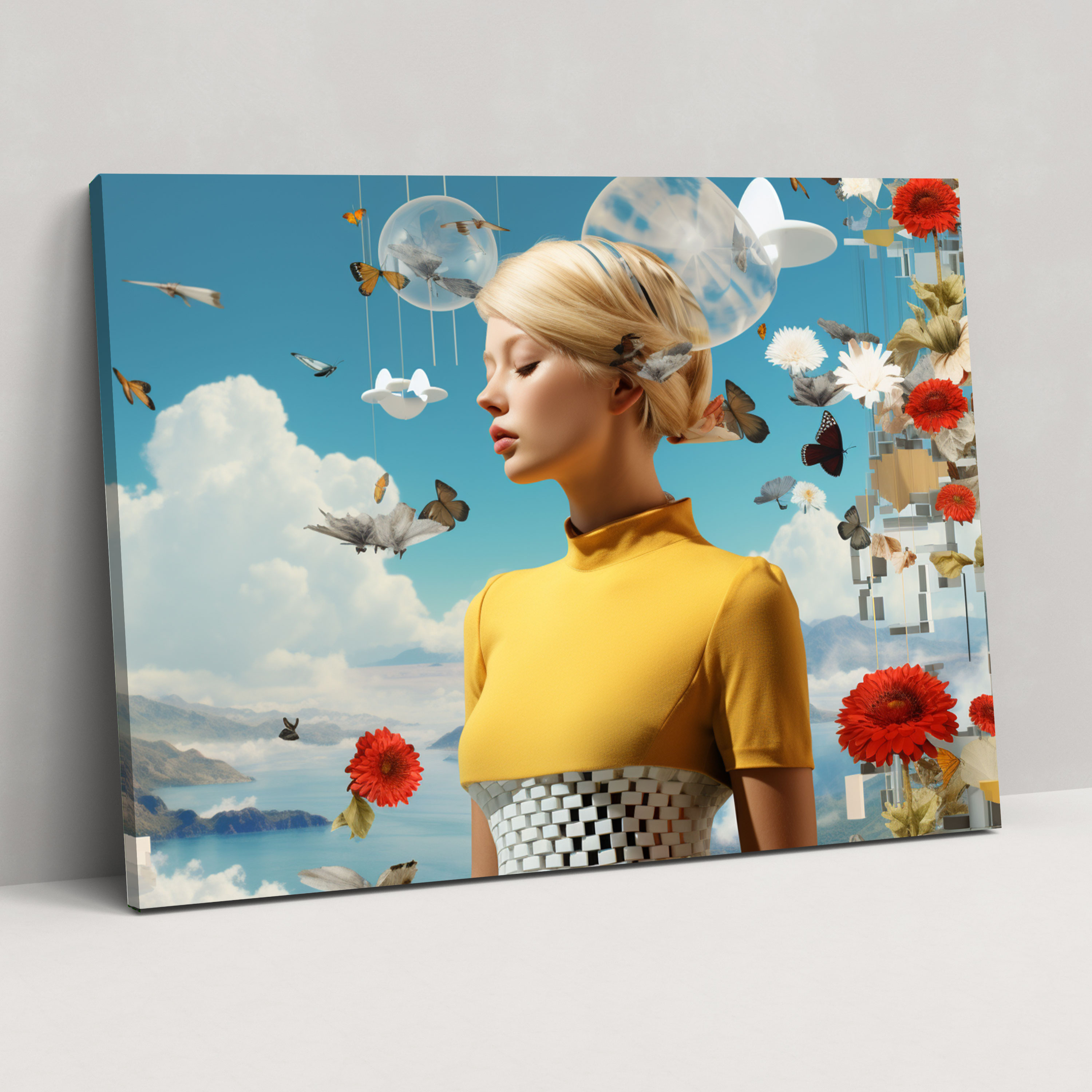 Blockchain Wall Decoration - Blockchain, Imagination Decor, Nature Elements, Canvas