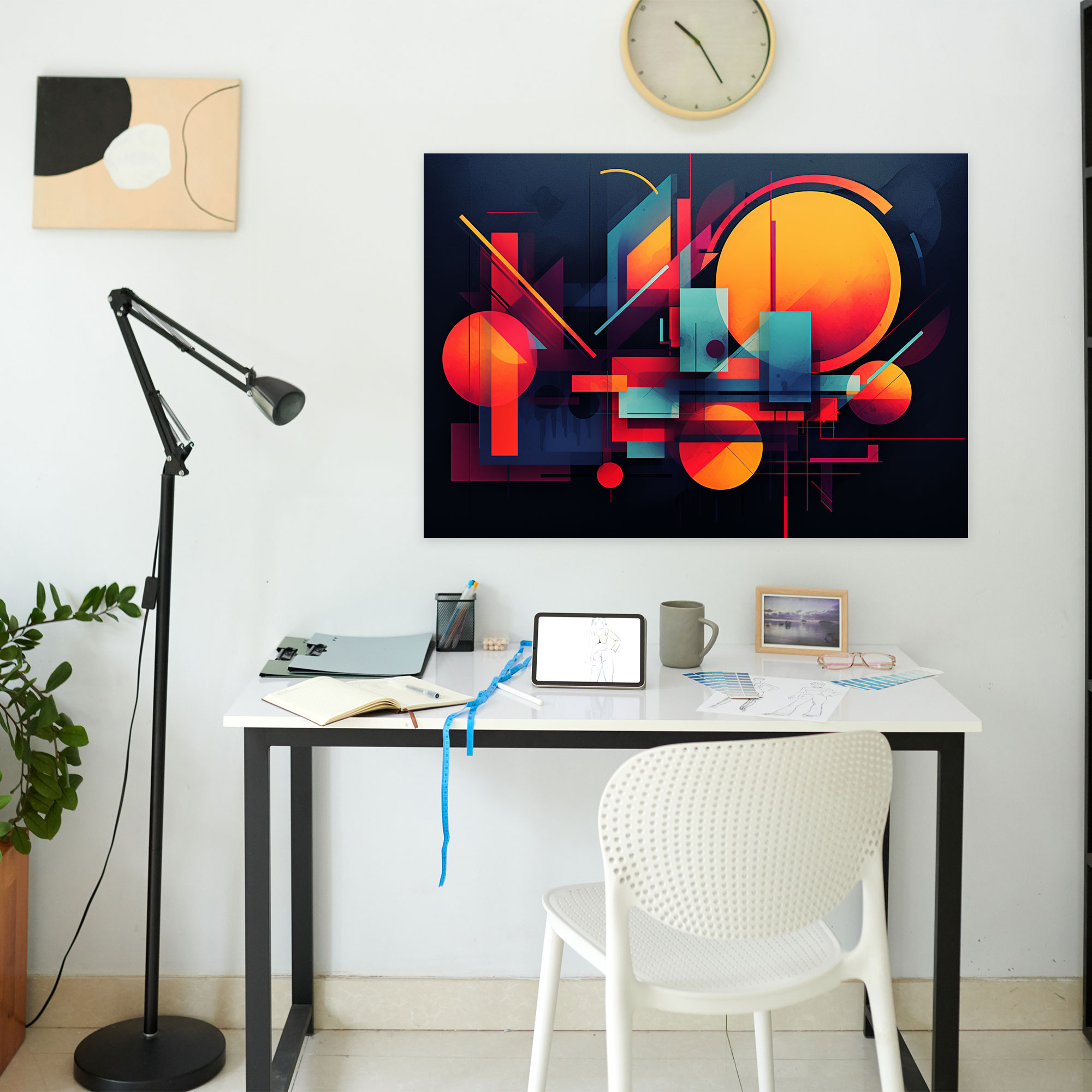 Blockchain Abstract Canvas Print - Blockchain, Wall Decoration, Canvas, Canvas Print