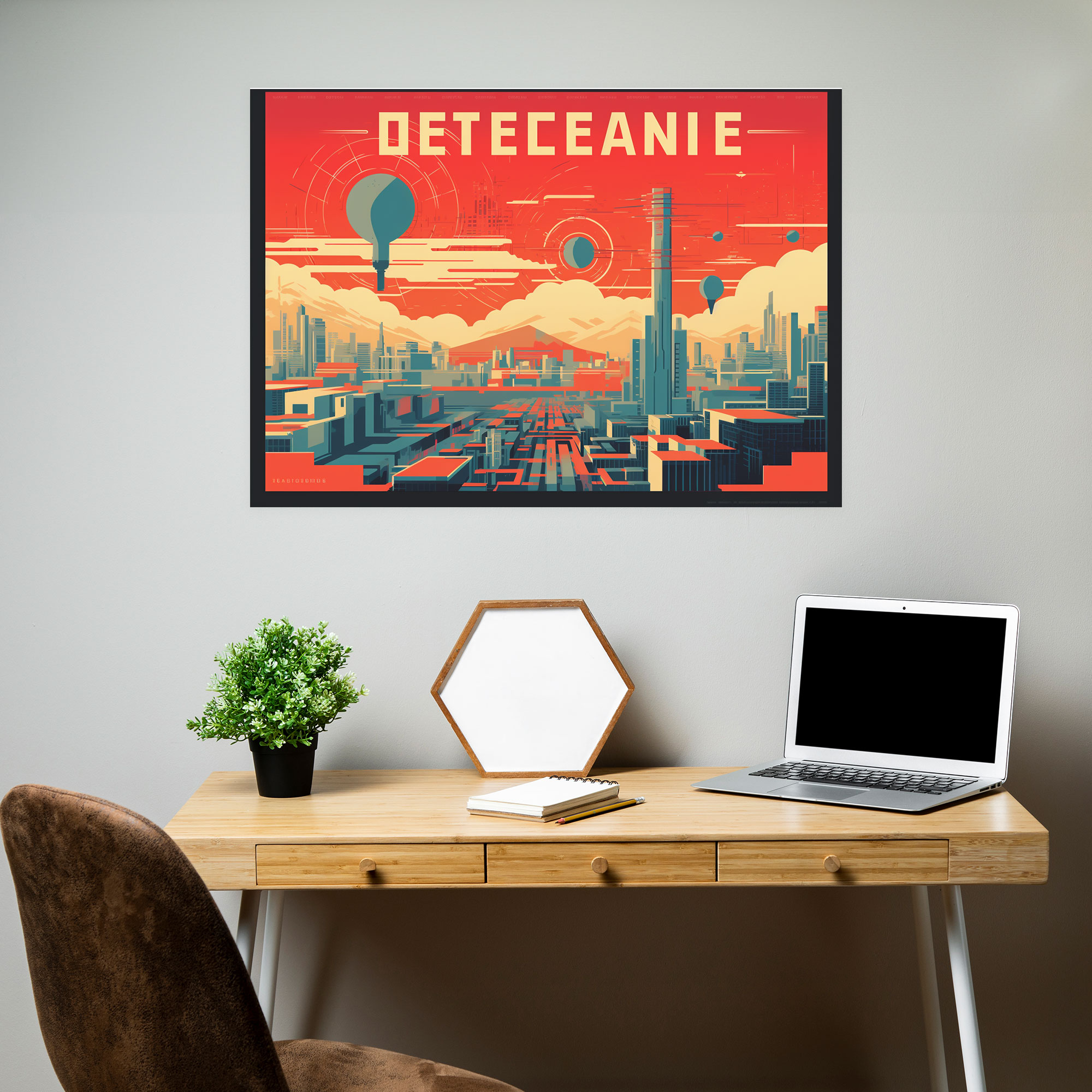 Blockchain Retro Poster - Blockchain, Wall Art, Typography, Canvas Print