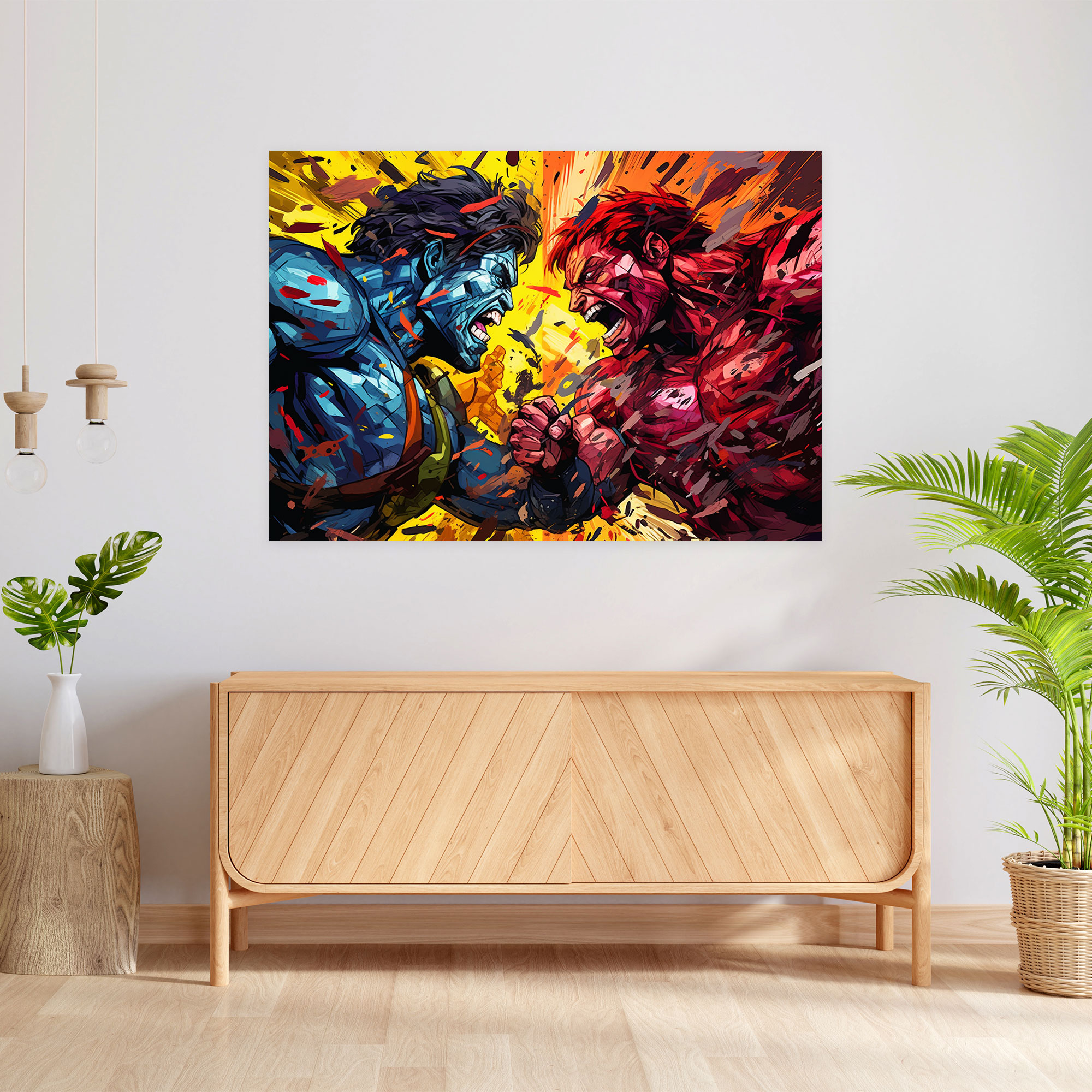 Blockchain Pop Art Kanvas Tablo - Blockchain Duvar Sanatı Ev Dekorasyonu