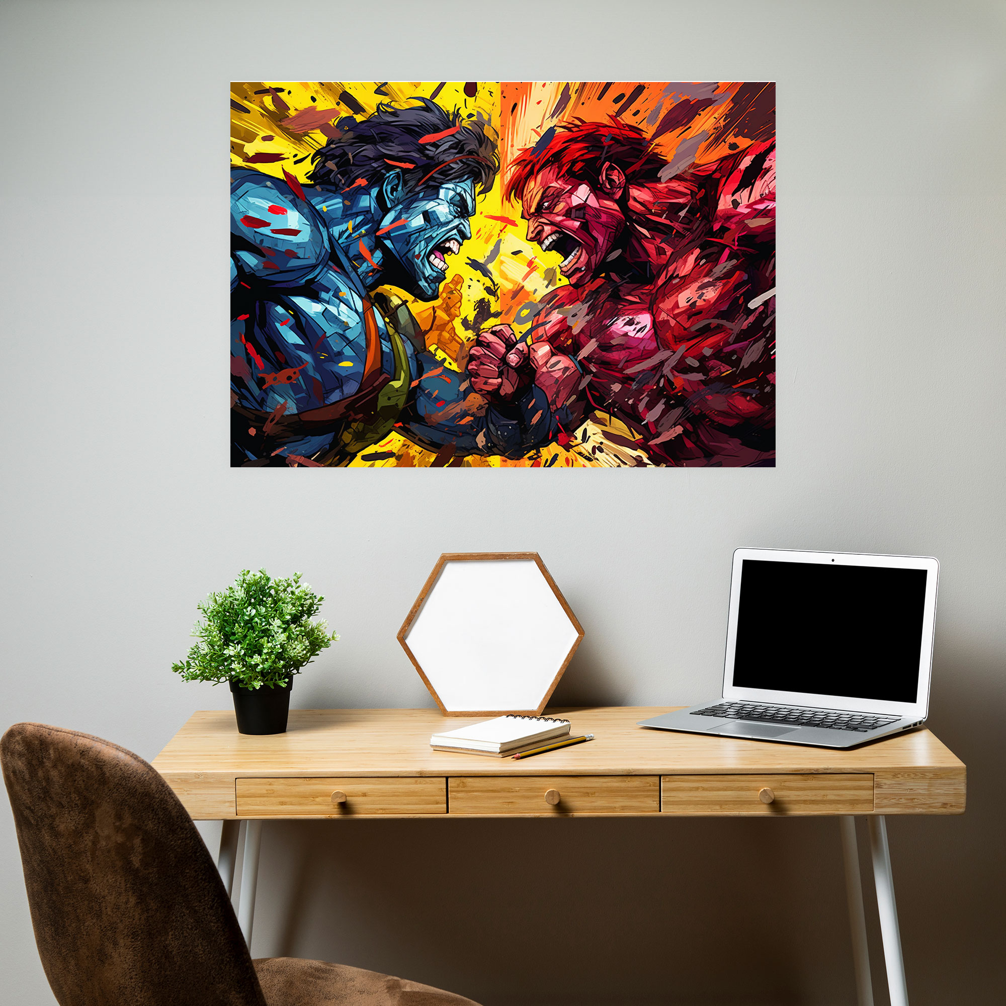 Blockchain Pop Art Kanvas Tablo - Blockchain Duvar Sanatı Ev Dekorasyonu