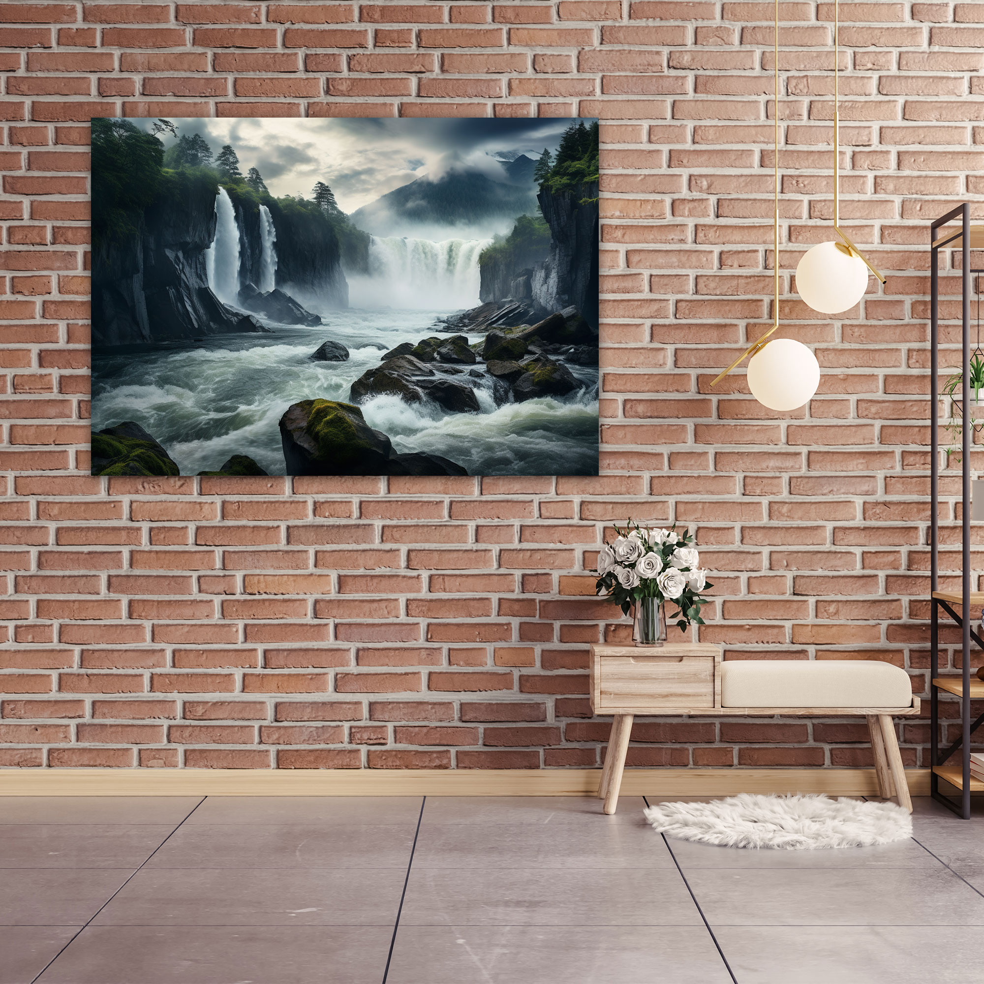 Blockchain Nature Photography Canvas Print - Blockchain, Mountains, Wall Decoration, Canvas