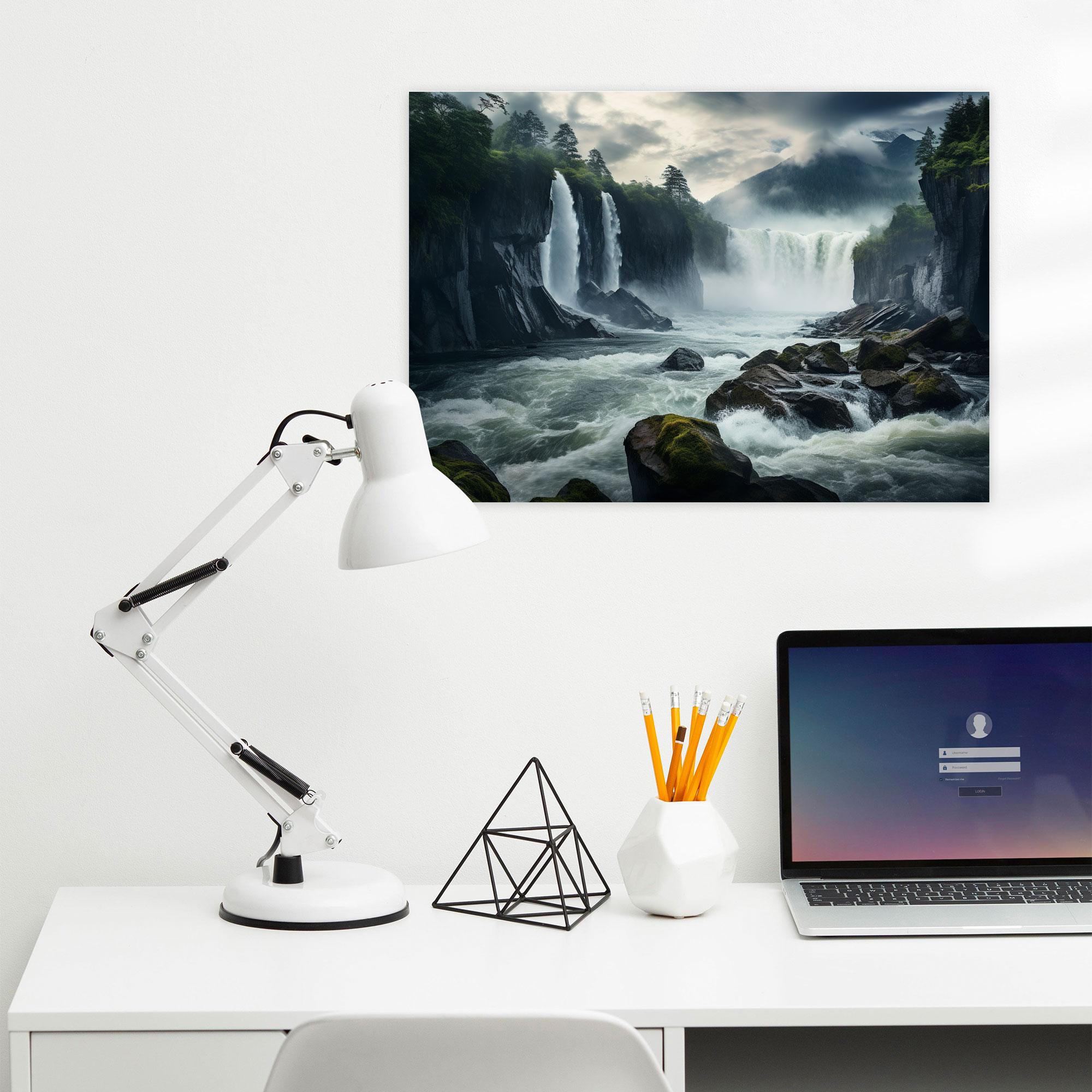 Blockchain Nature Photography Canvas Print - Blockchain, Mountains, Wall Decoration, Canvas