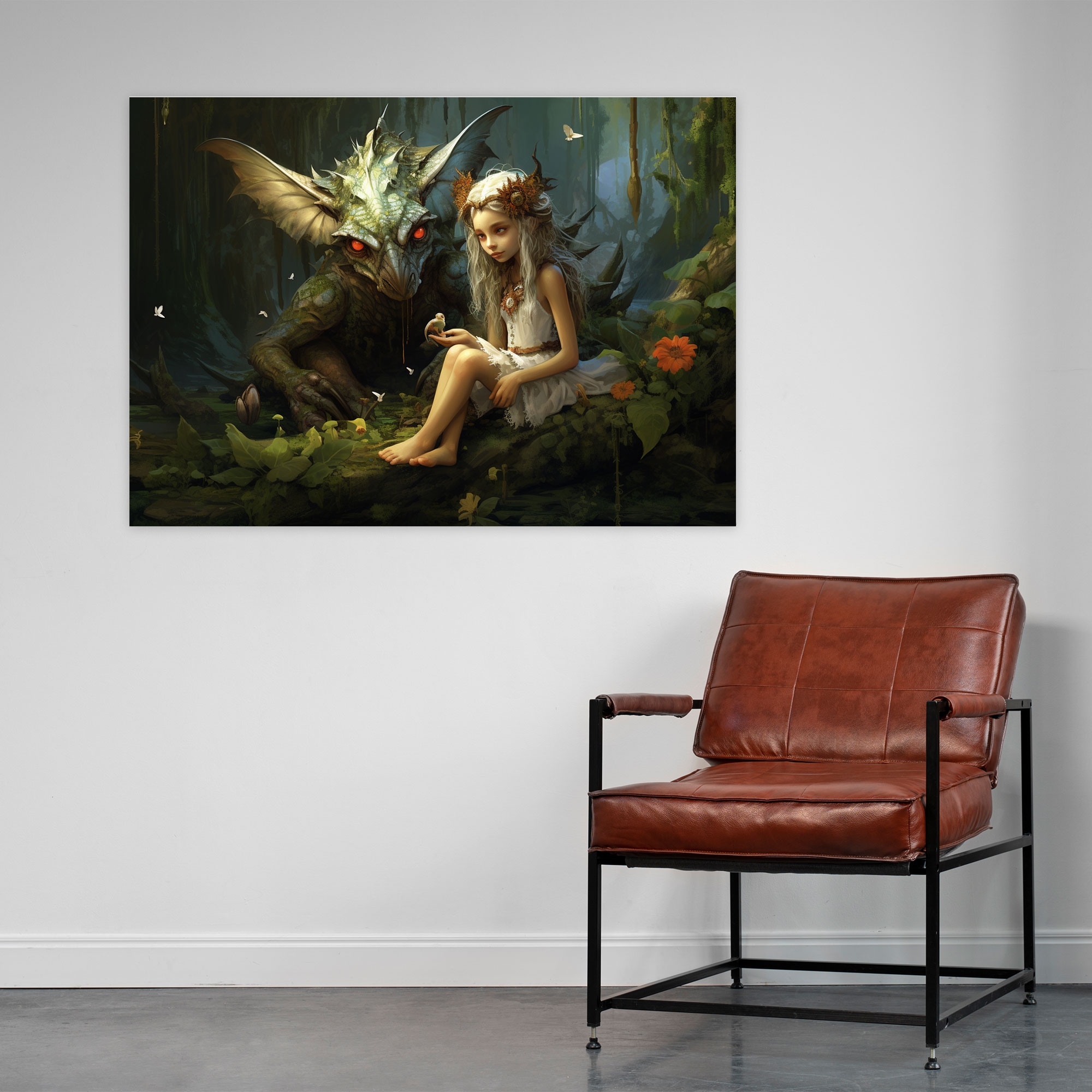 Blockchain Fantasy Art Canvas Print - Blockchain, Canvas Wall Art, Enchanted Worlds, Canvas Print