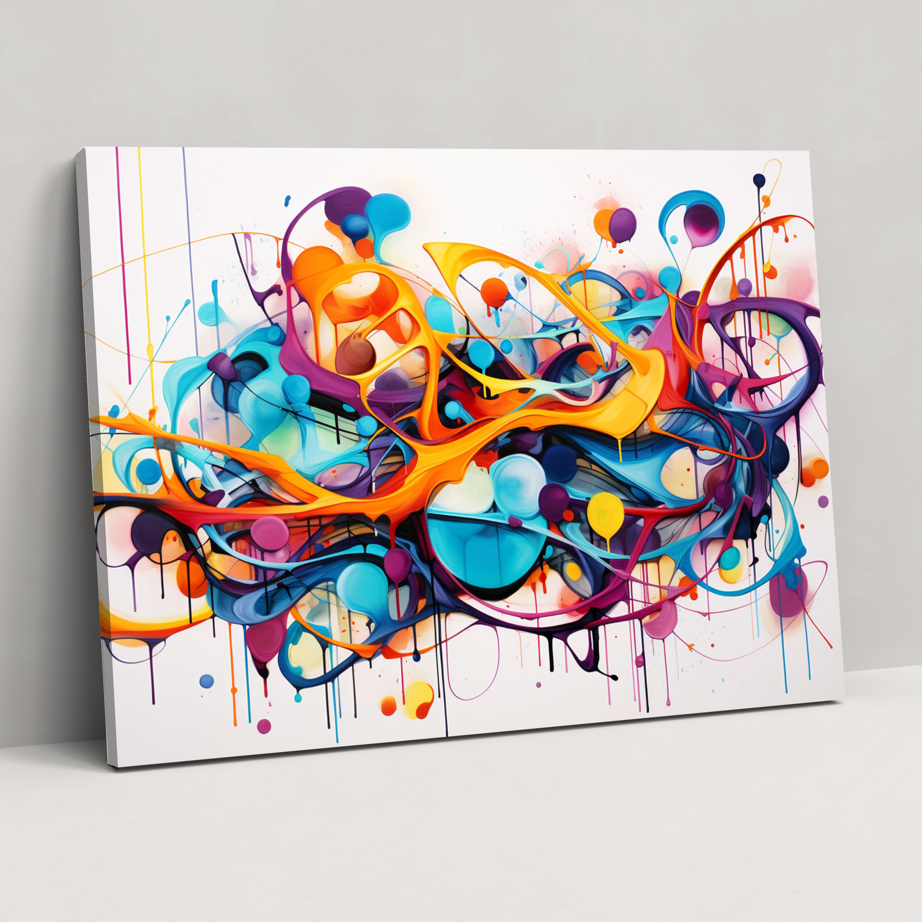 Blockchain Abstract Canvas Print - Blockchain, Wall Art, Blockchain, Wall Decoration