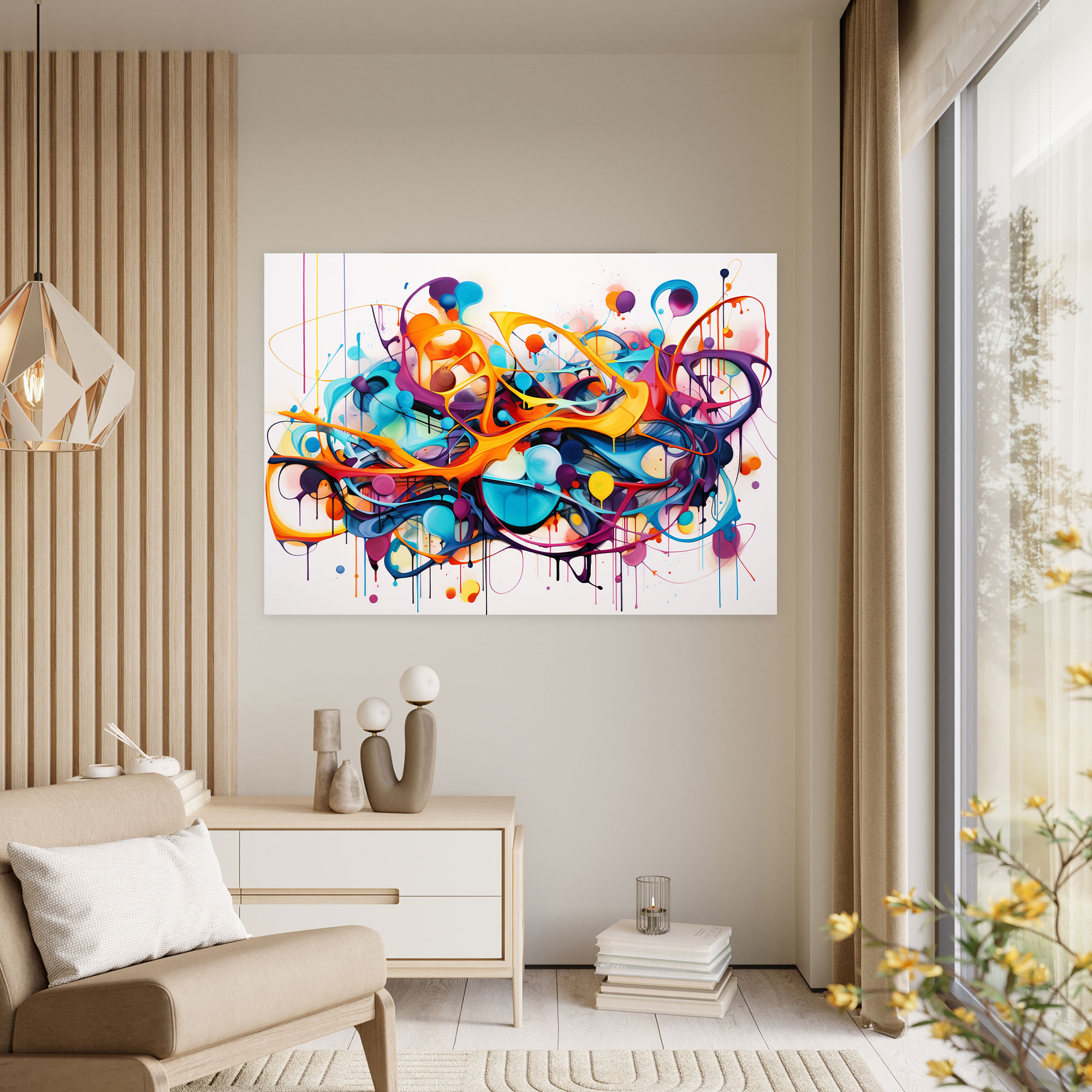 Blockchain Abstract Canvas Print - Blockchain, Wall Art, Blockchain, Wall Decoration