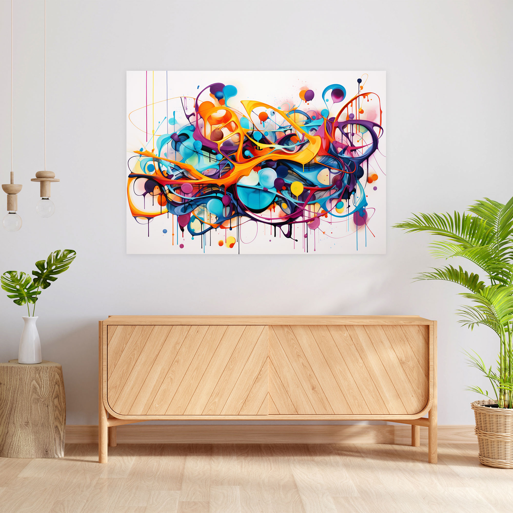 Blockchain Abstract Canvas Print - Blockchain, Wall Art, Blockchain, Wall Decoration