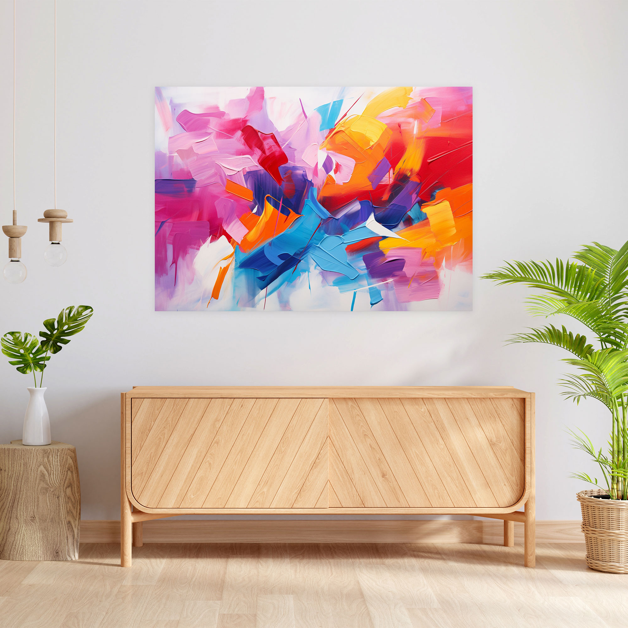 Abstract Blockchain Canvas Print - Blockchain, Wall Art, Home Decoration, Wall Decoration