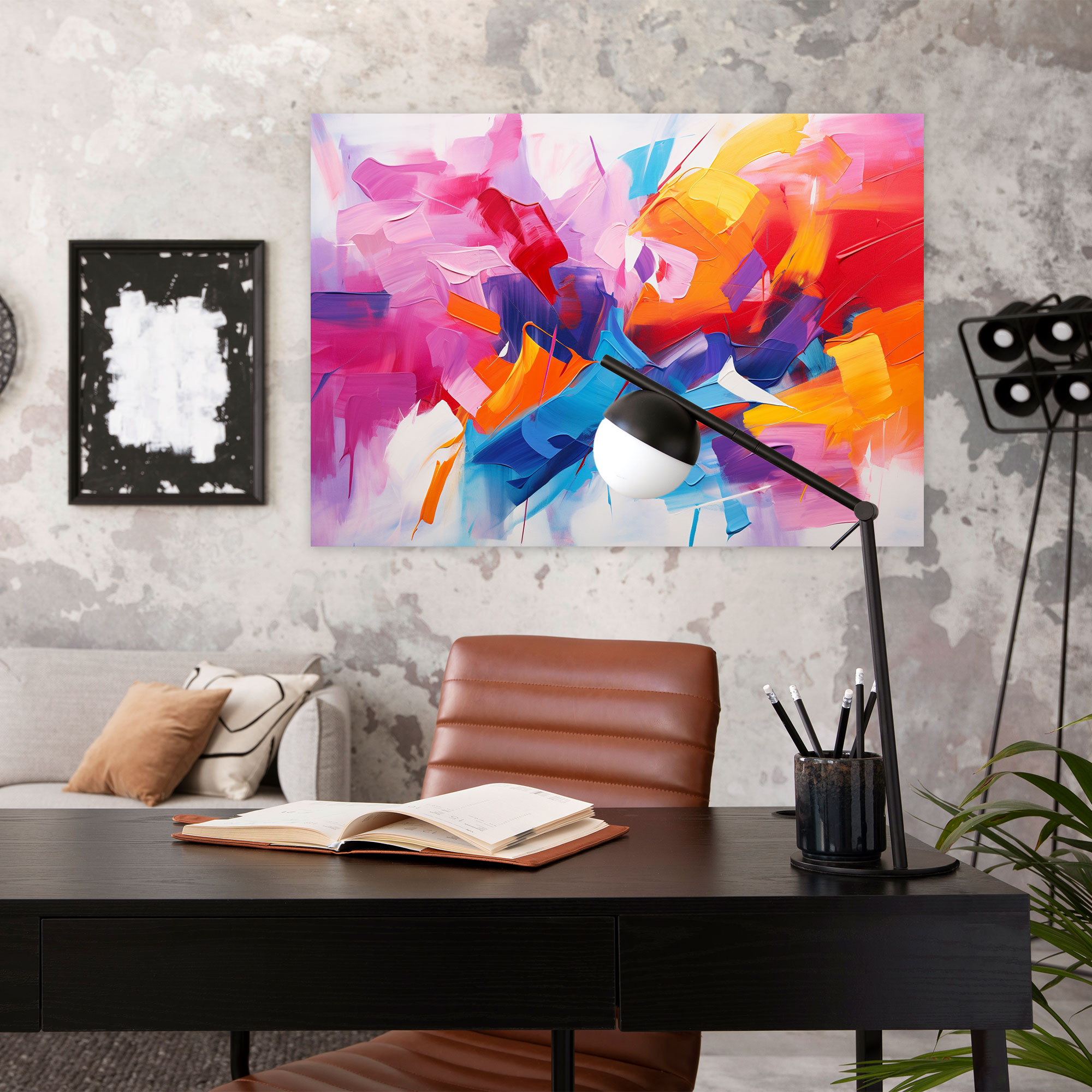Abstract Blockchain Canvas Print - Blockchain, Wall Art, Home Decoration, Wall Decoration
