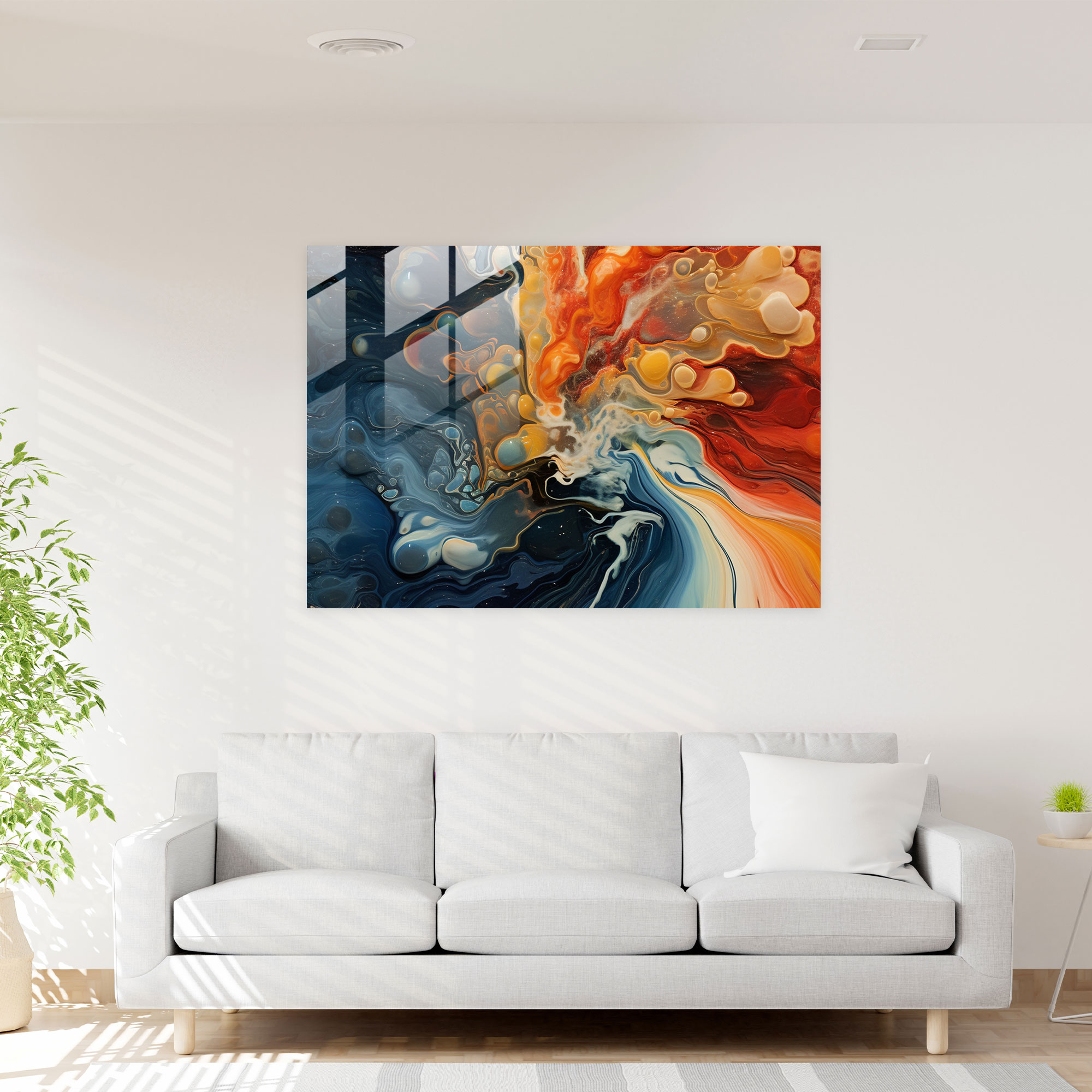 Beer Glass Wall Art: Vibrant Foam - Beer, Contemporary Design, Modern Art, Vibrant Colors