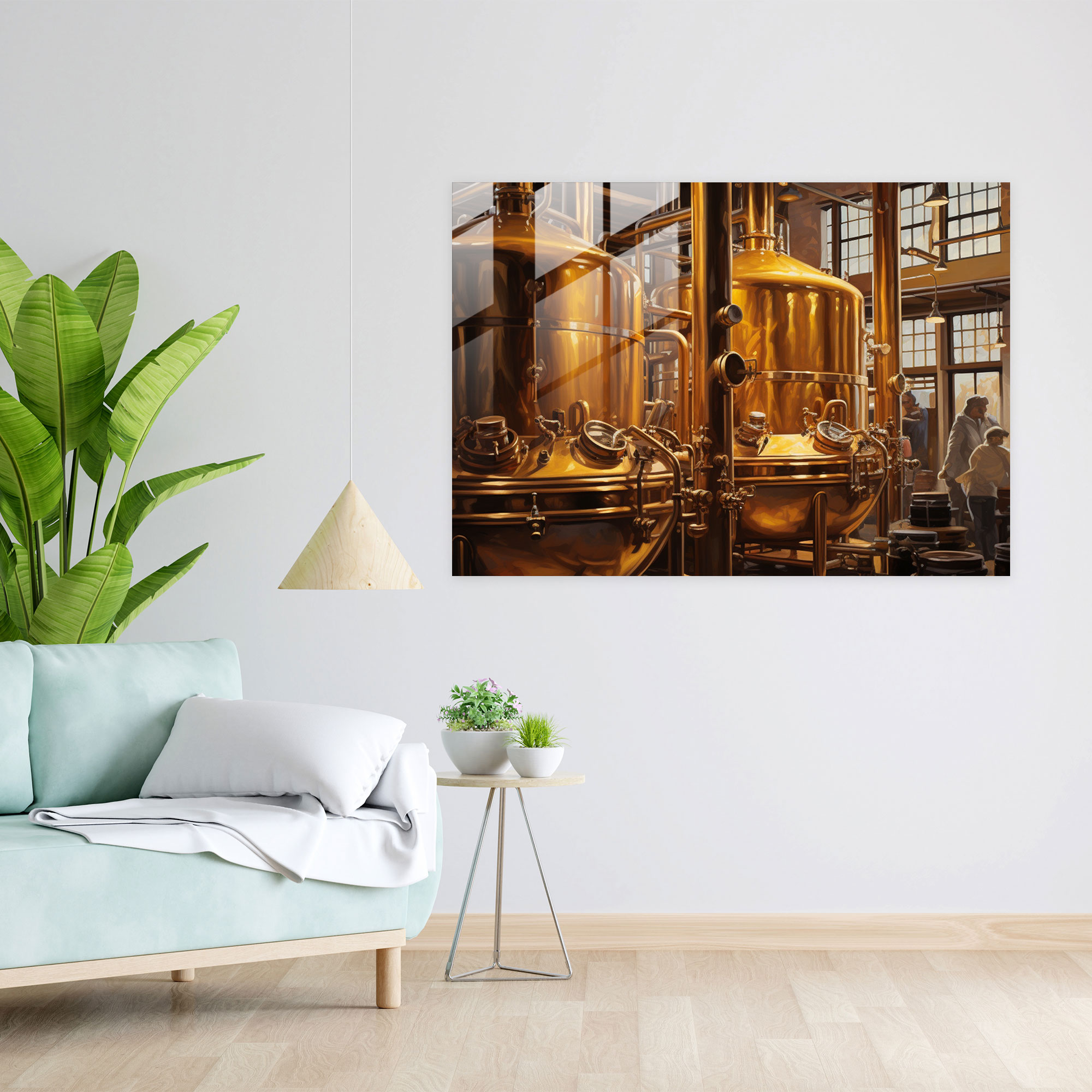 Beer Glass Art: Brewery Masterpiece - Beer, Beer Glass Art, Modern Art, Realistic Oil Painting