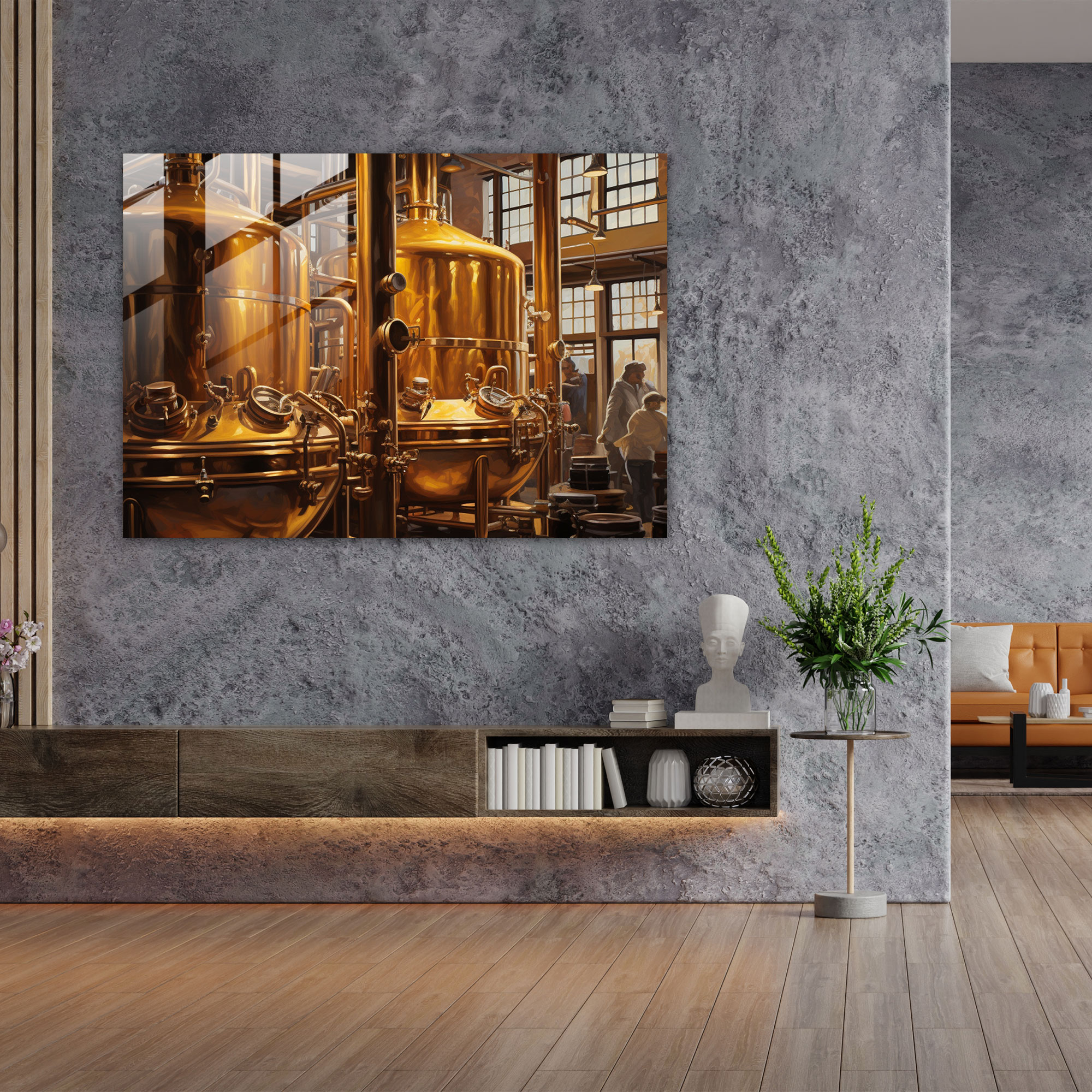 Beer Glass Art: Brewery Masterpiece - Beer, Beer Glass Art, Modern Art, Realistic Oil Painting