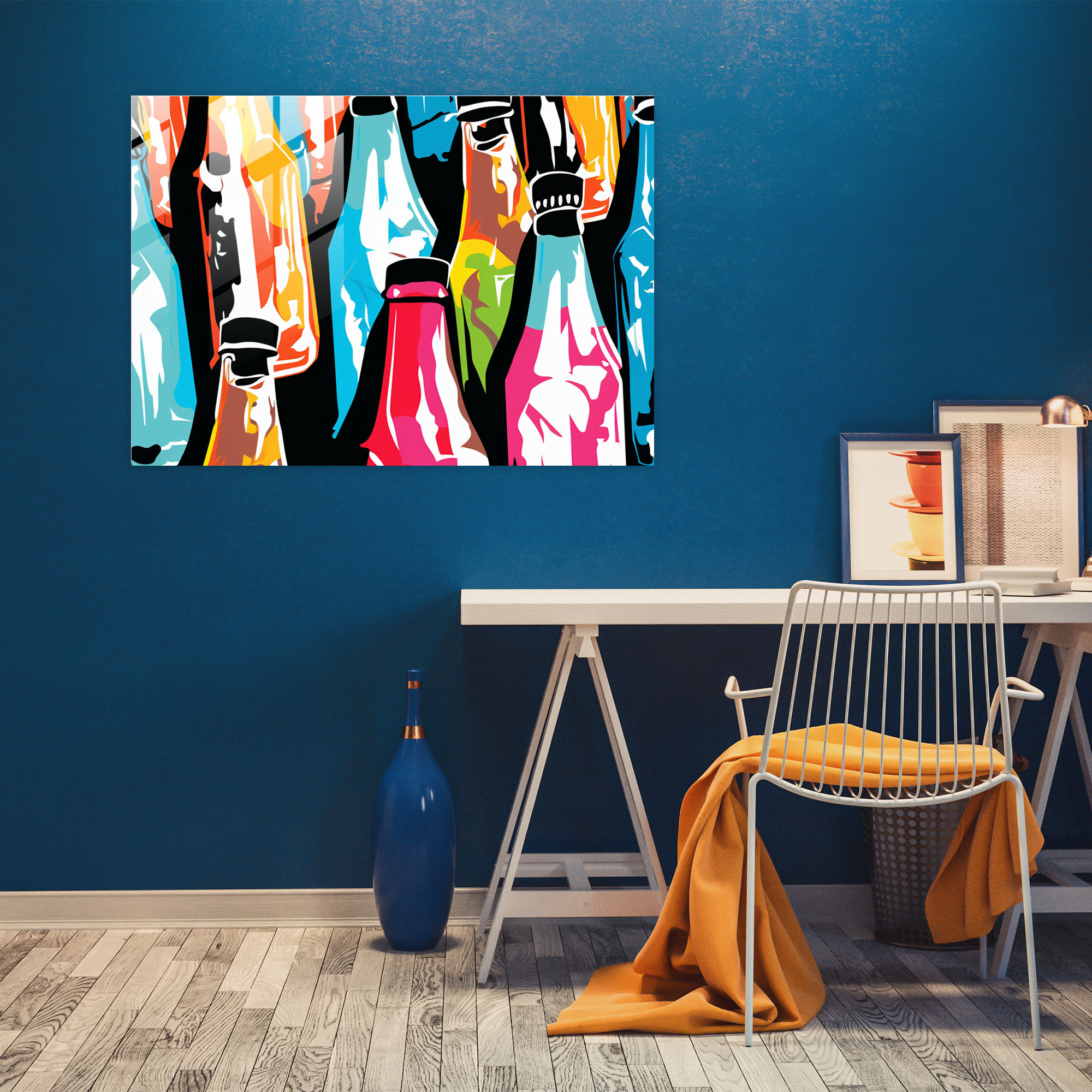 Beer Glass Print - Beer, Wall Decoration, Modern Art, Home Decoration