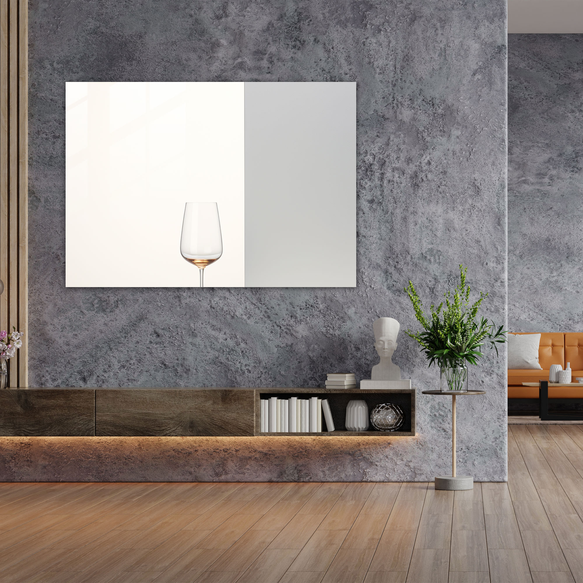 Beer Glass Wall Art - Beer, Single Beer Glass, Clean White Background, Beer