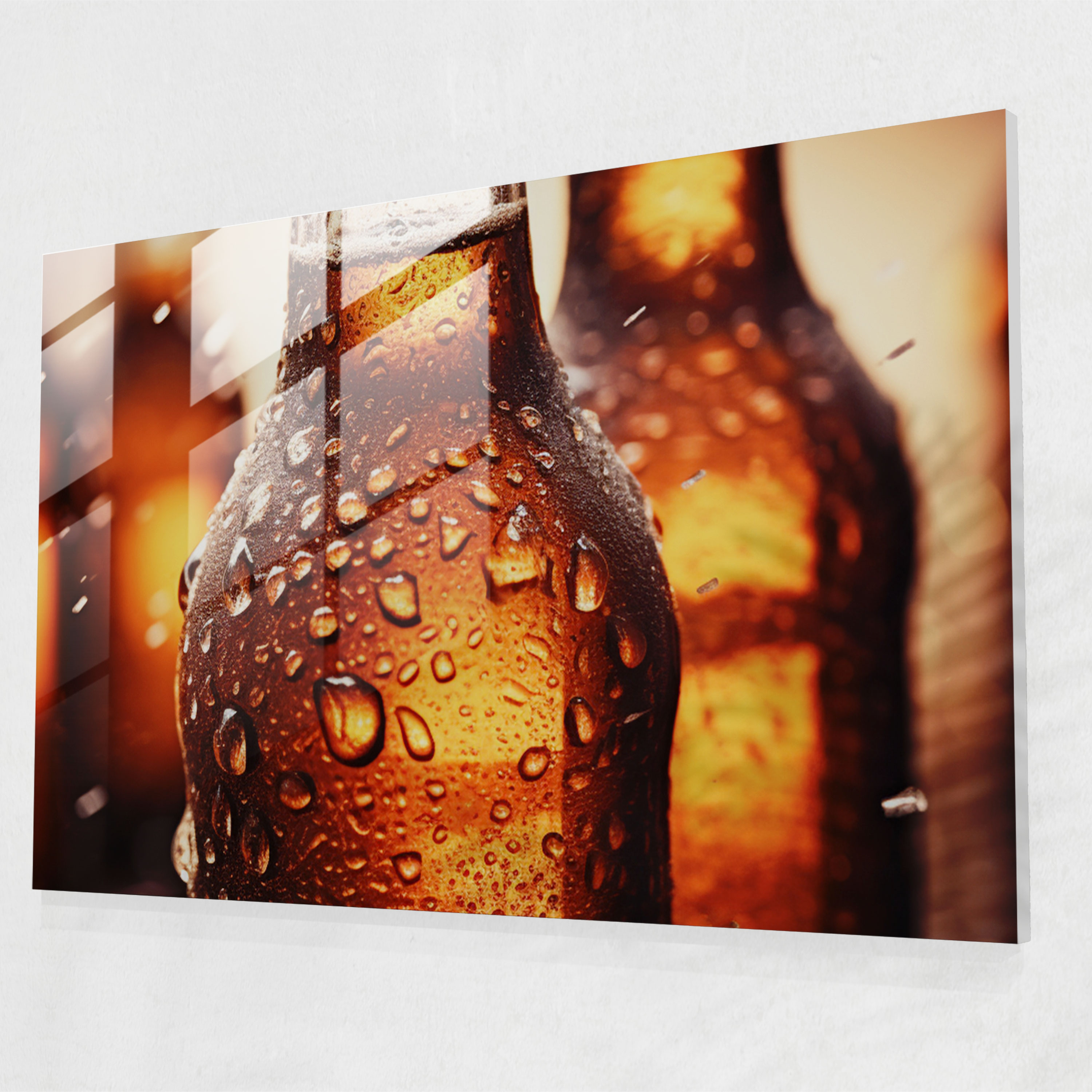 Beer Glass Art - Beer, Realistic Photography, Home Decoration, Beer Bottles