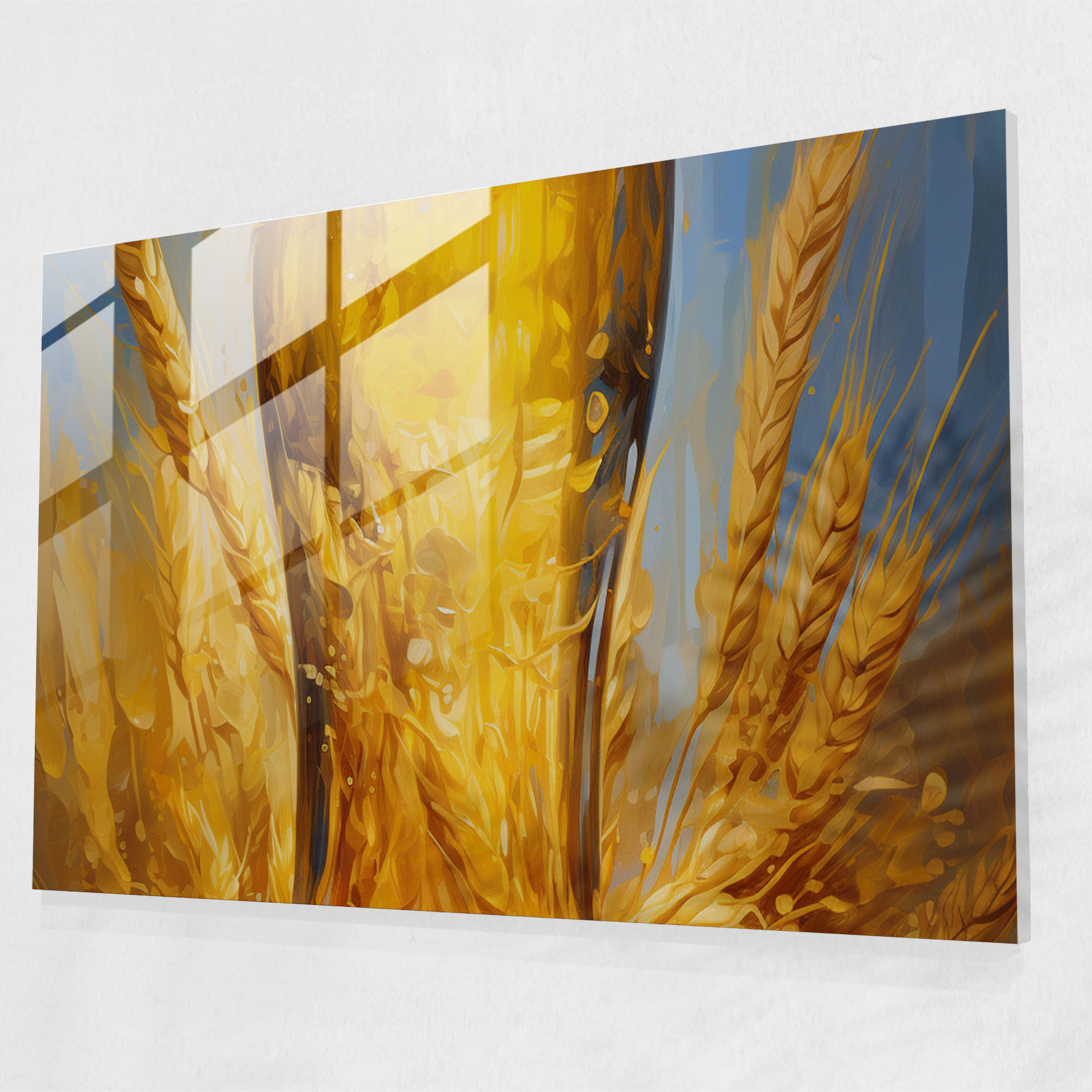 Beer Glass Print - Beer, Vibrant Colors, Glass Art, Glass Print