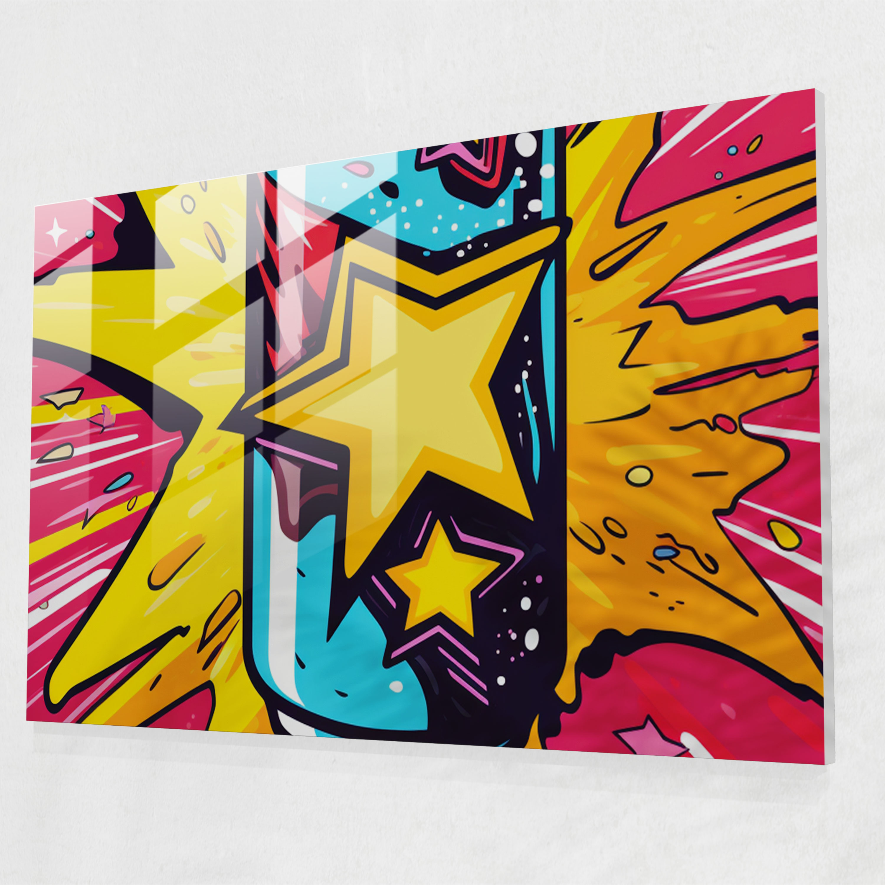 Pop Art Beer Glass Print - Beer, Glass Art, Glass Wall Art, Modern Art