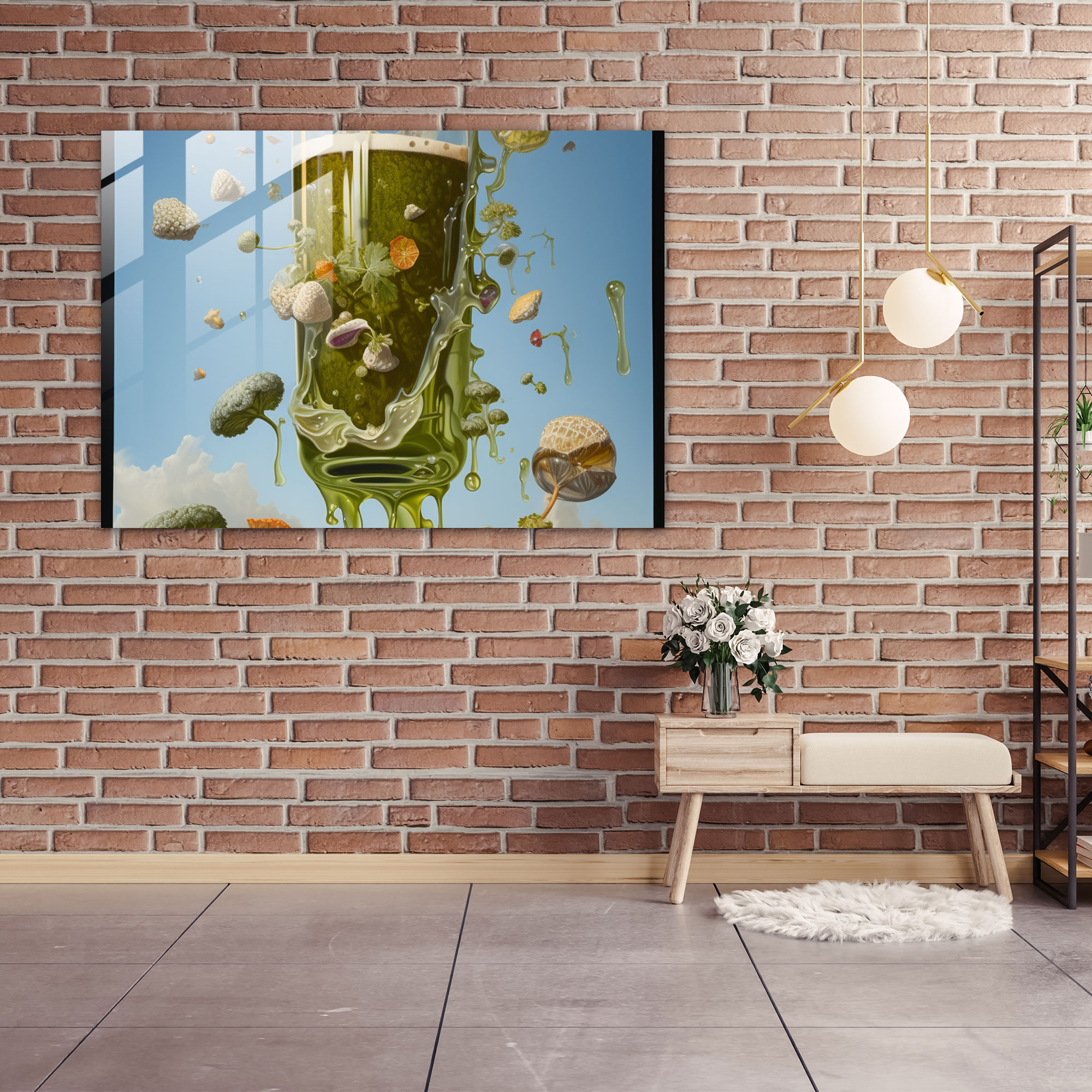 Whimsical Beer Glass Print - Beer, Beer, Whimsical Elements, Beer Glass