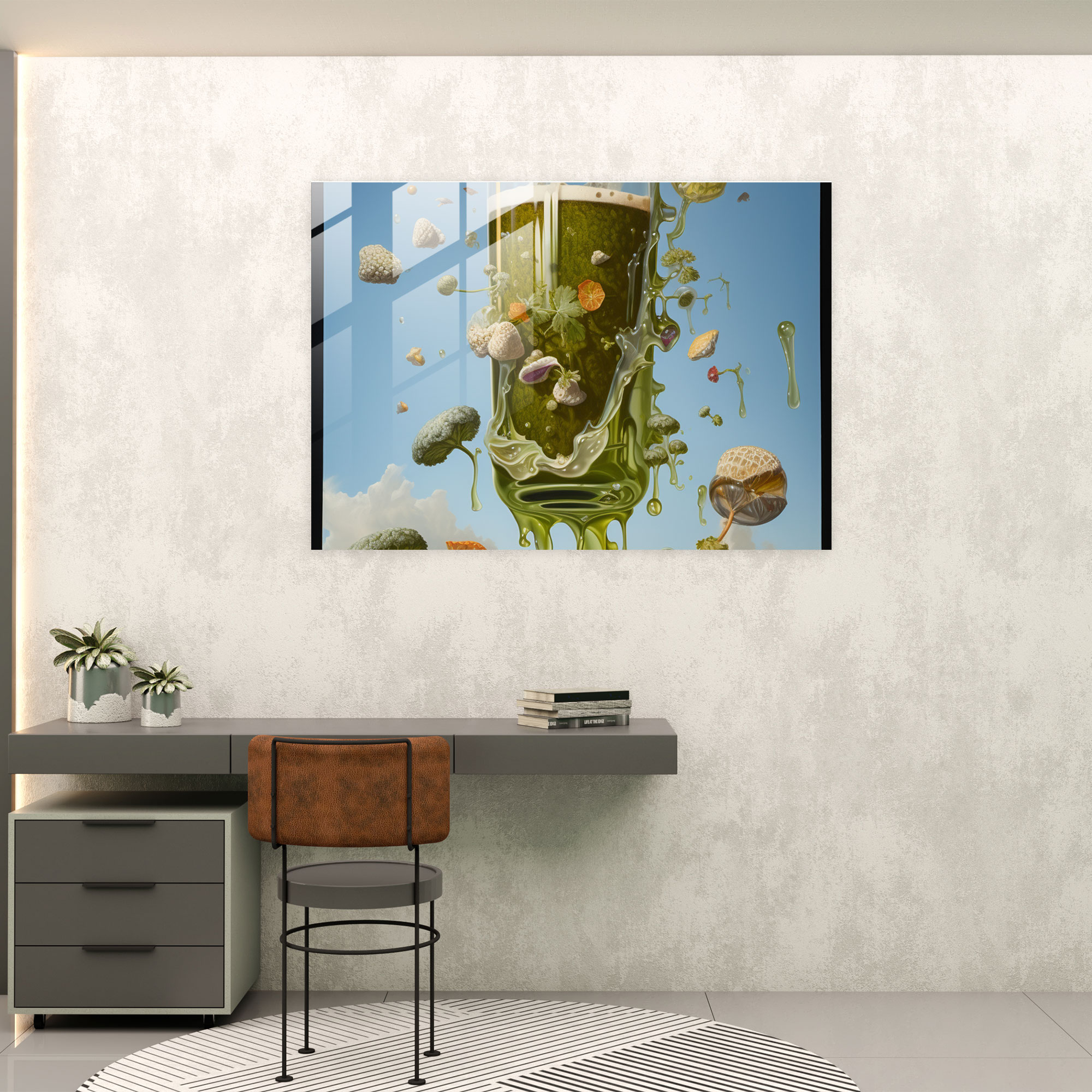 Whimsical Beer Glass Print - Beer, Beer, Whimsical Elements, Beer Glass