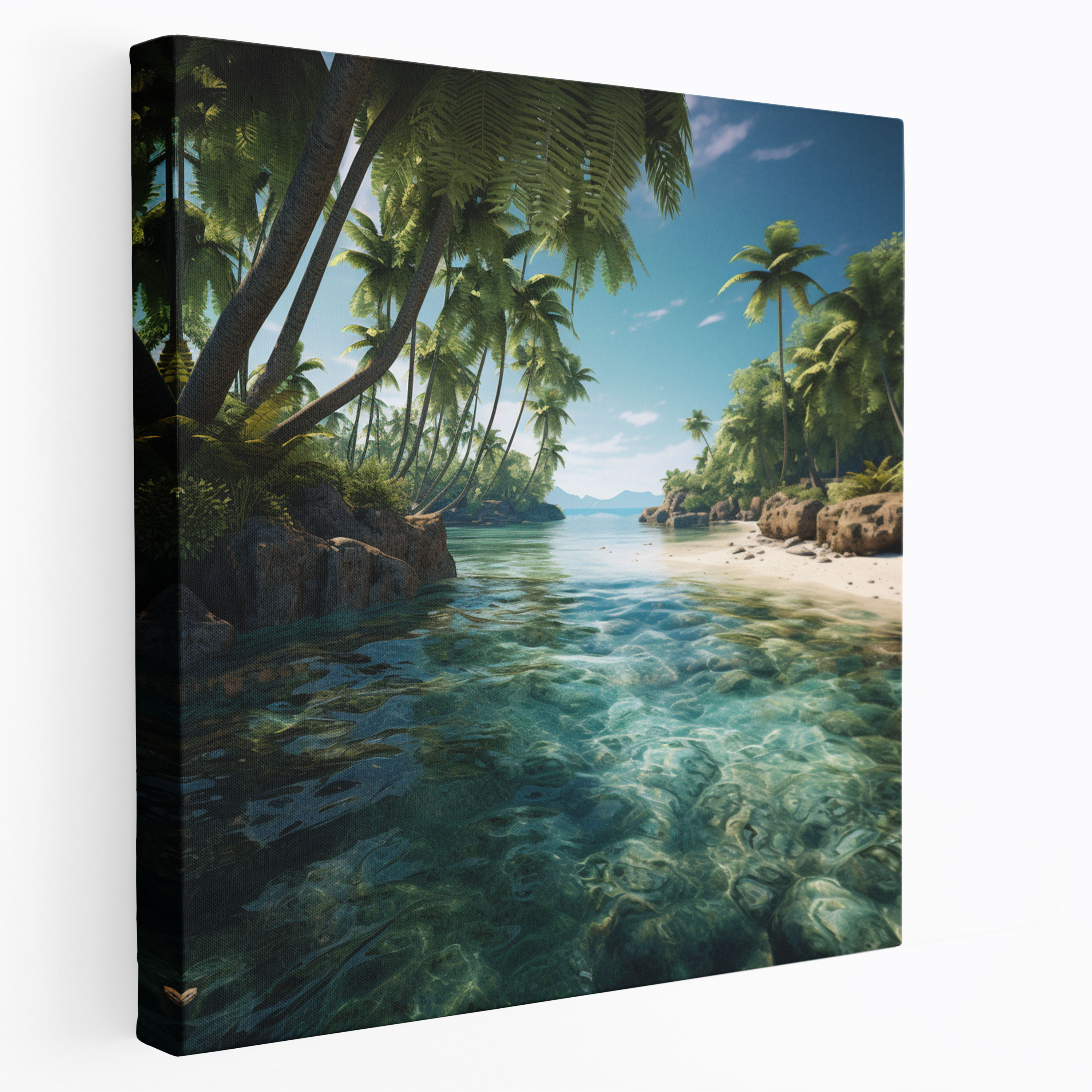 Tropical Beach Canvas Print - Paradise Wall Art - Beach, Beach, Canvas Print, Wall Art