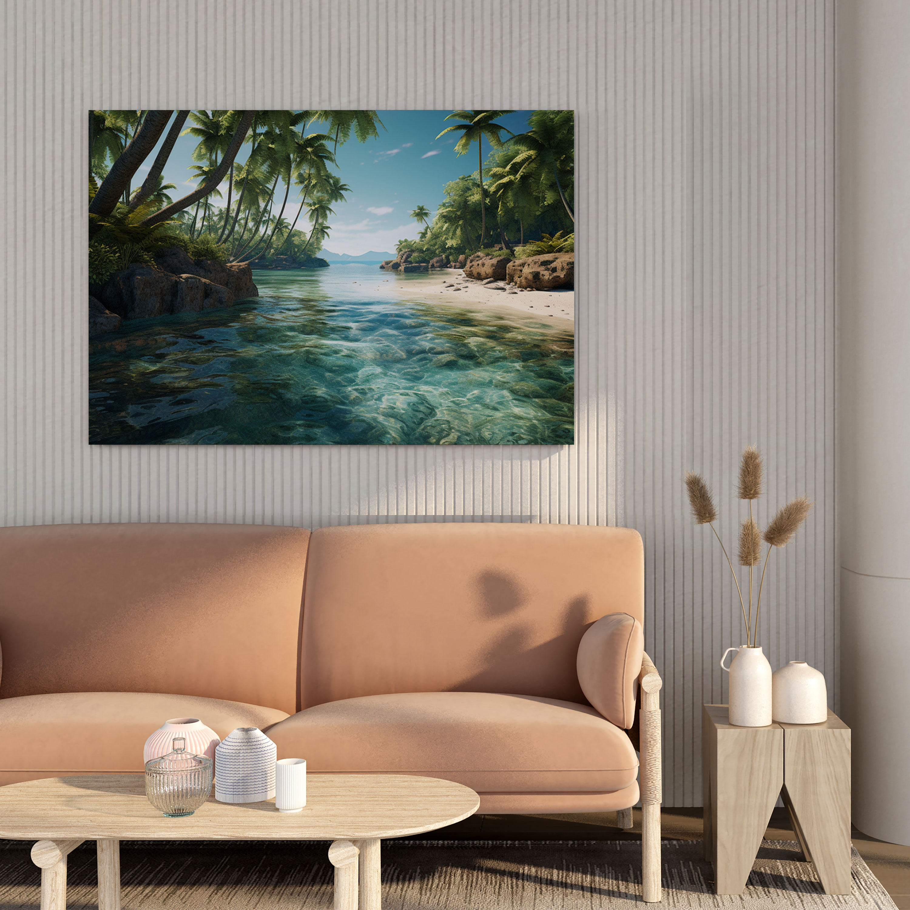 Tropical Beach Canvas Print - Paradise Wall Art - Beach, Beach, Canvas Print, Wall Art