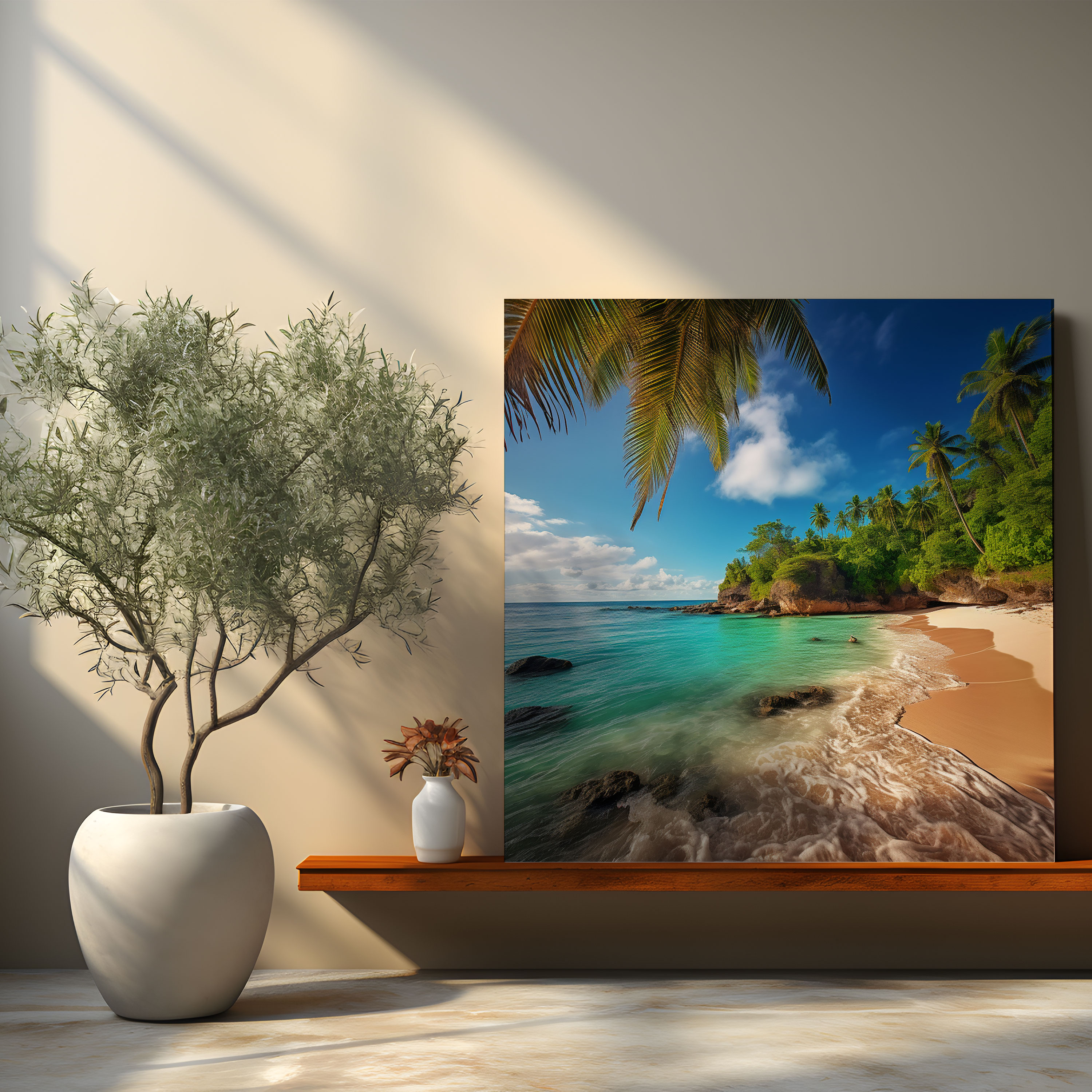 Secluded Beach Canvas Print - Tropical Paradise Wall Art - Beach, Tropical, Canvas Print, Wall Art
