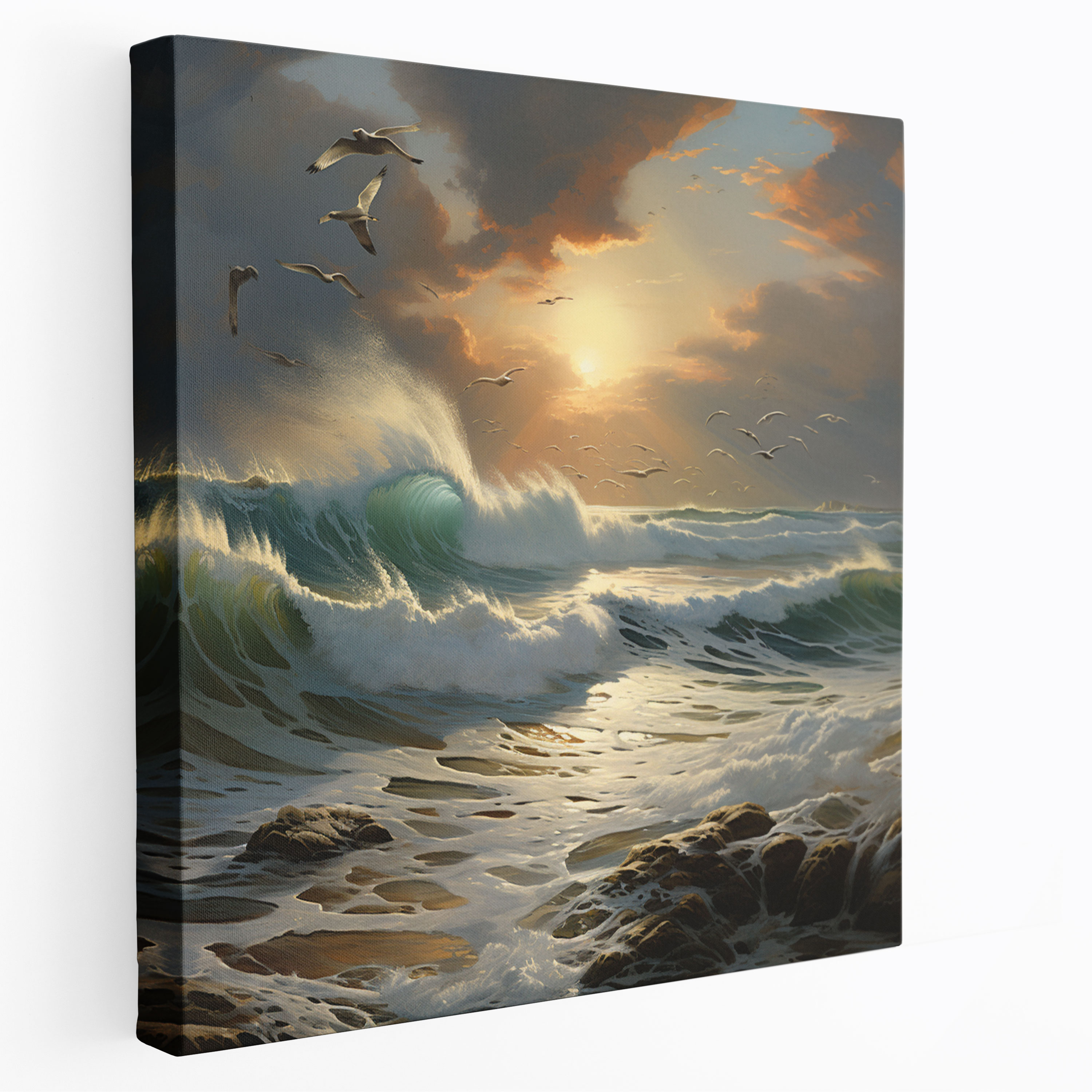 Beach Wall Art - Dynamic Surfing Canvas Print - Beach, Canvas Wall Art, Canvas Print, Home Decoration