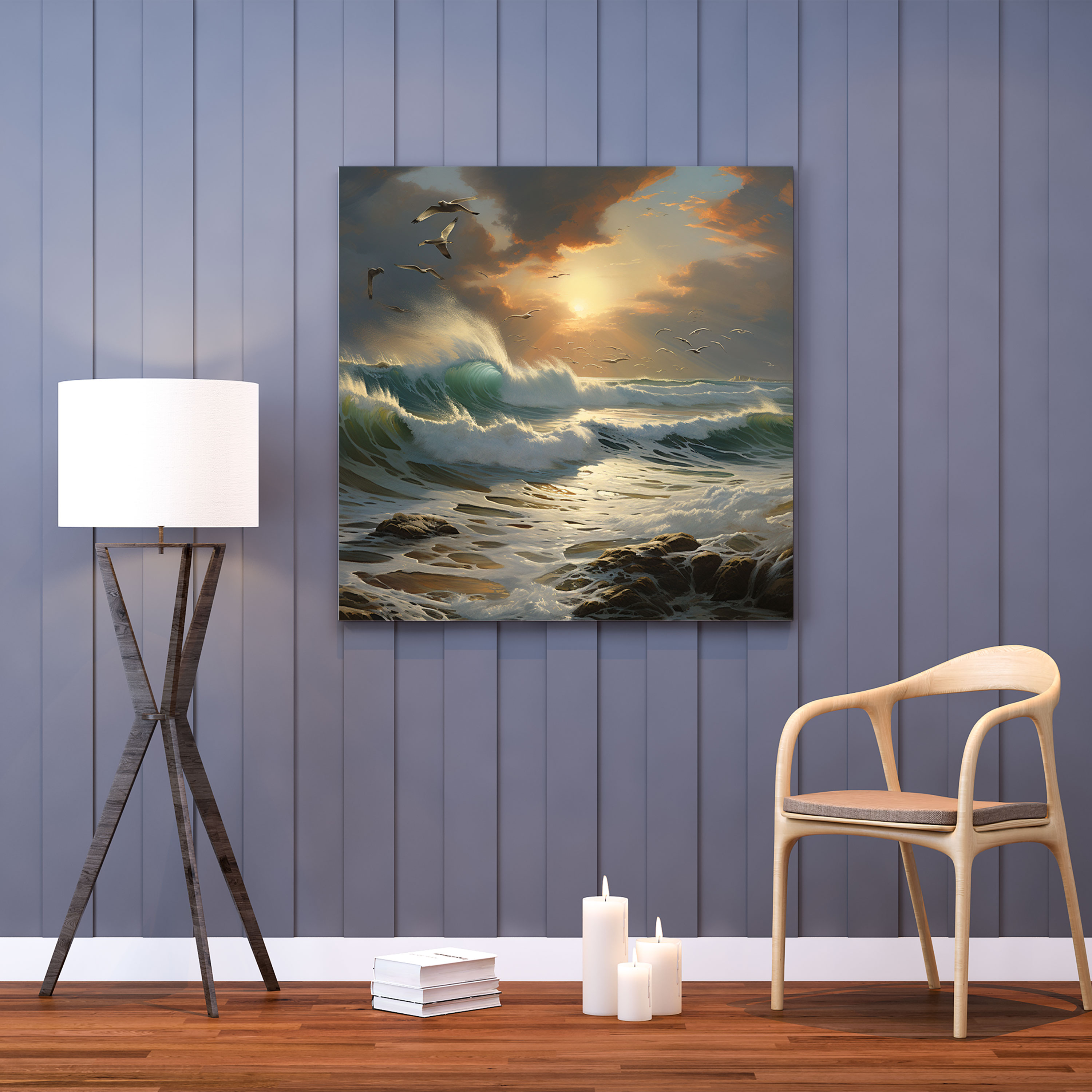 Beach Wall Art - Dynamic Surfing Canvas Print - Beach, Canvas Wall Art, Canvas Print, Home Decoration