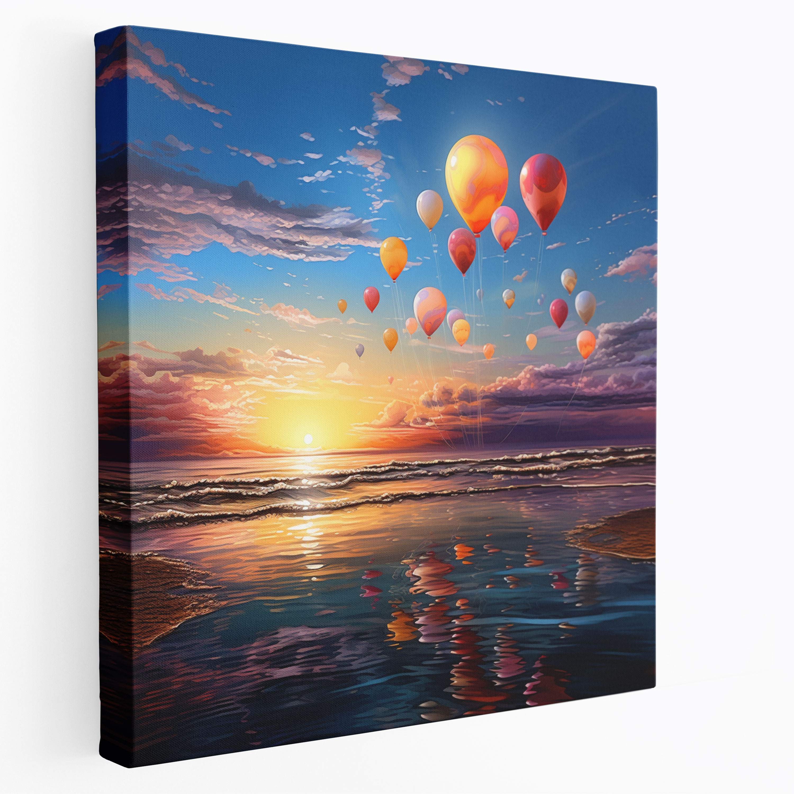 Whimsical Beach Canvas Print - Beach, Wall Art, Whimsical Beach Canvas Print, Canvas