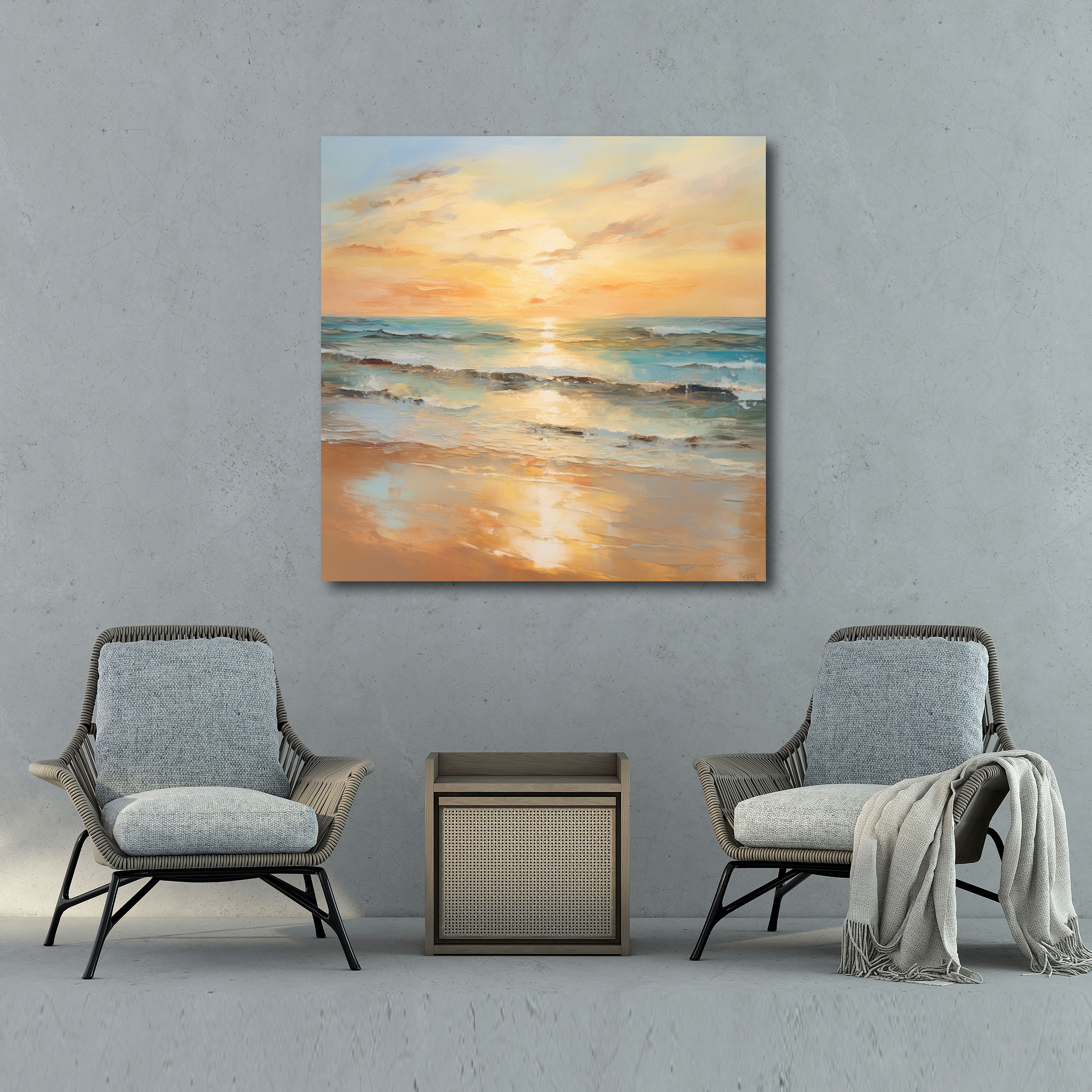 Serenity At The Beach Wall Art - Beach, Canvas Print, Home Decoration, Wall Decoration