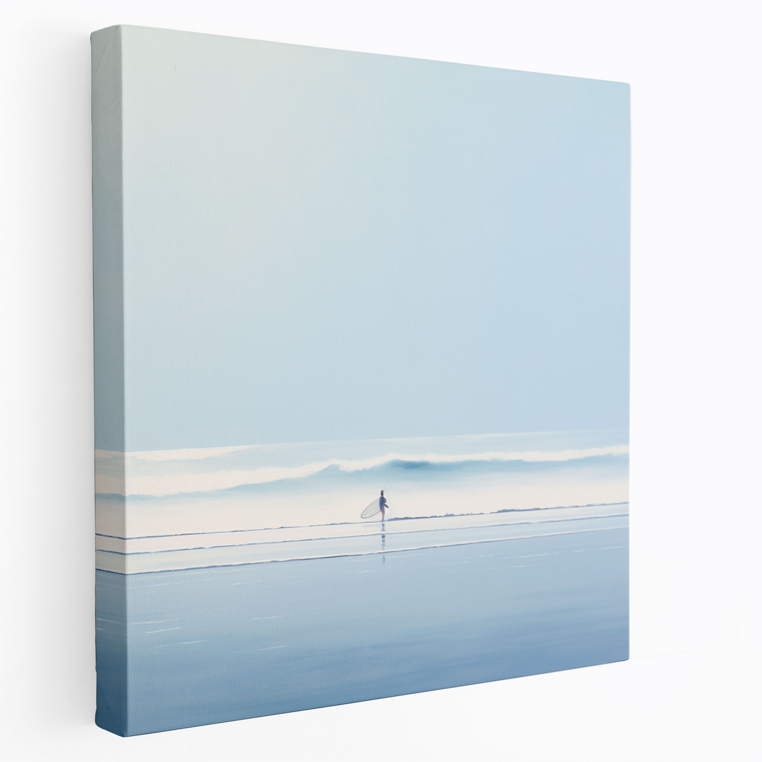 Serene Waves Canvas Print - Beach, Catching A Wave, Wall Art, Wall Decoration