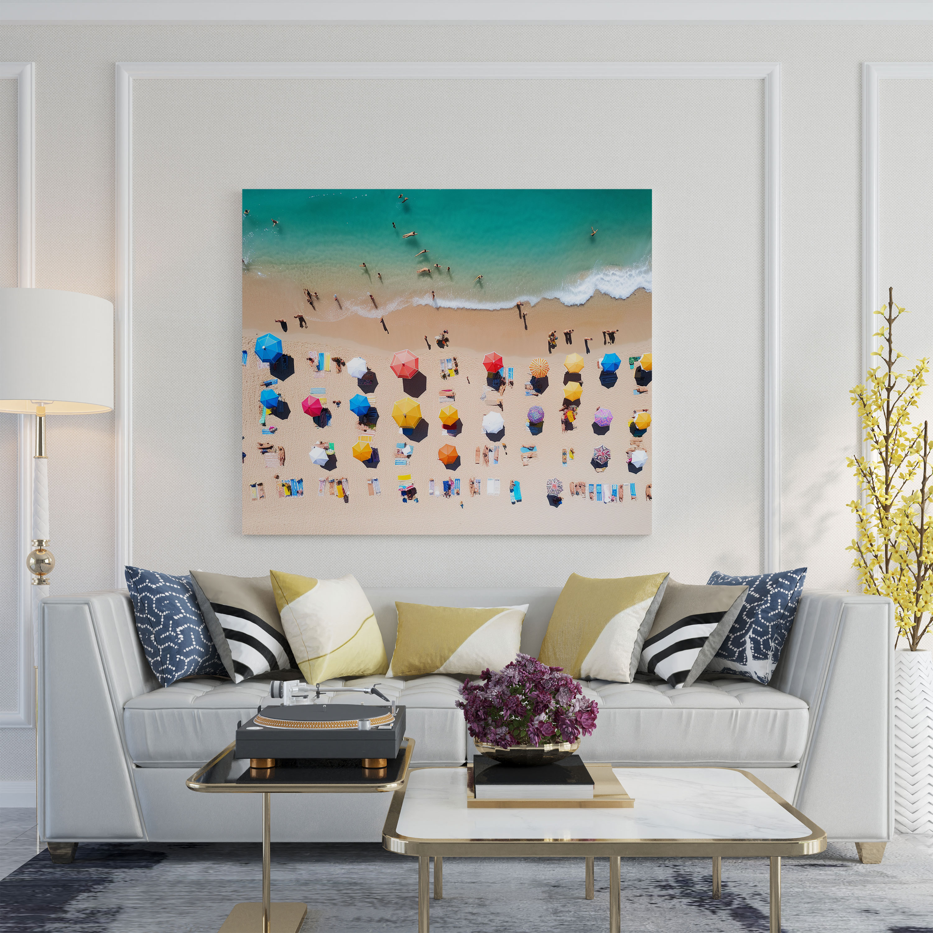 Aerial Paradise Wall Art - Beach, Canvas Wall Art, Beach, Aerial View