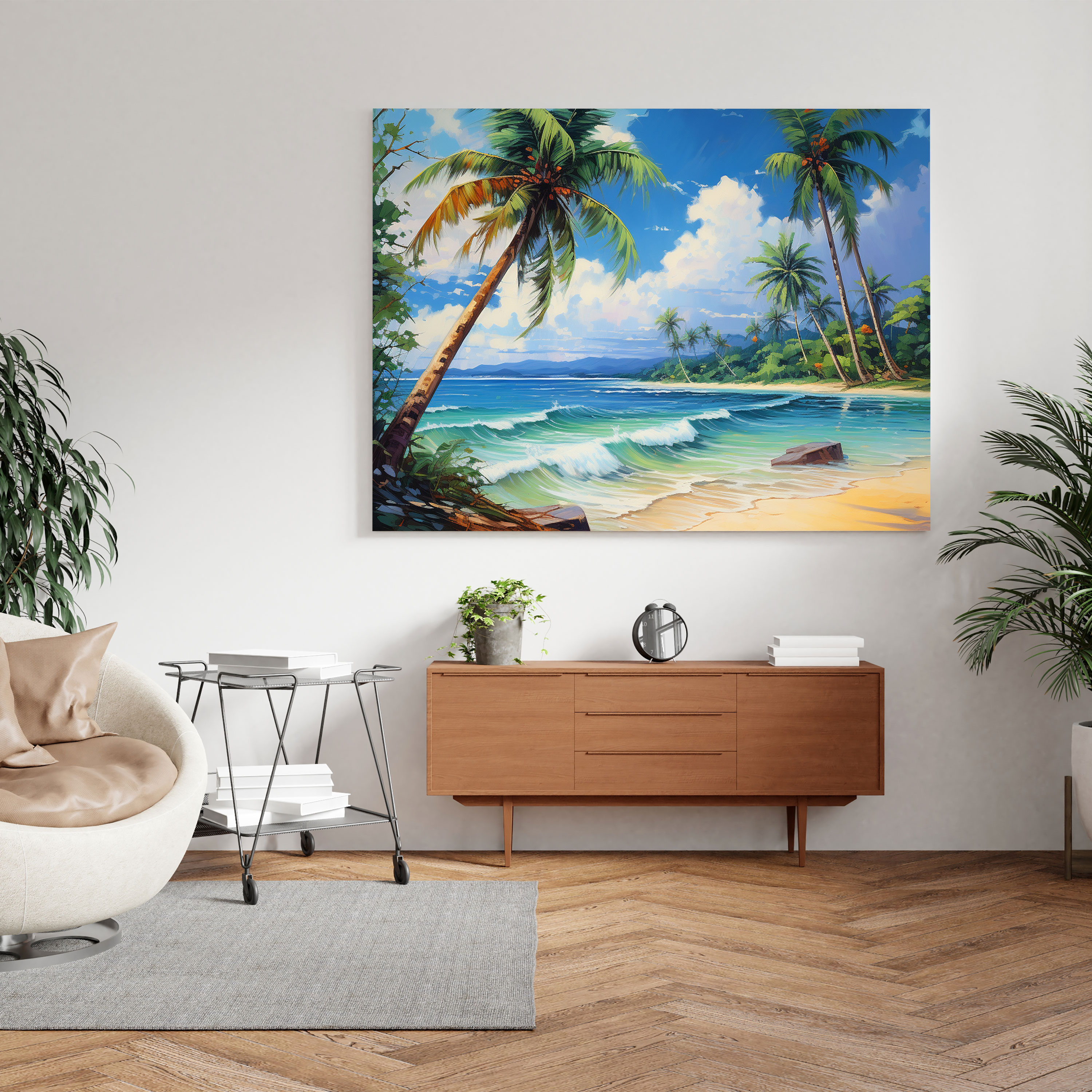 Beach Canvas Print - Tropical Paradise - Beach, Paradise, Beach, Home Decoration