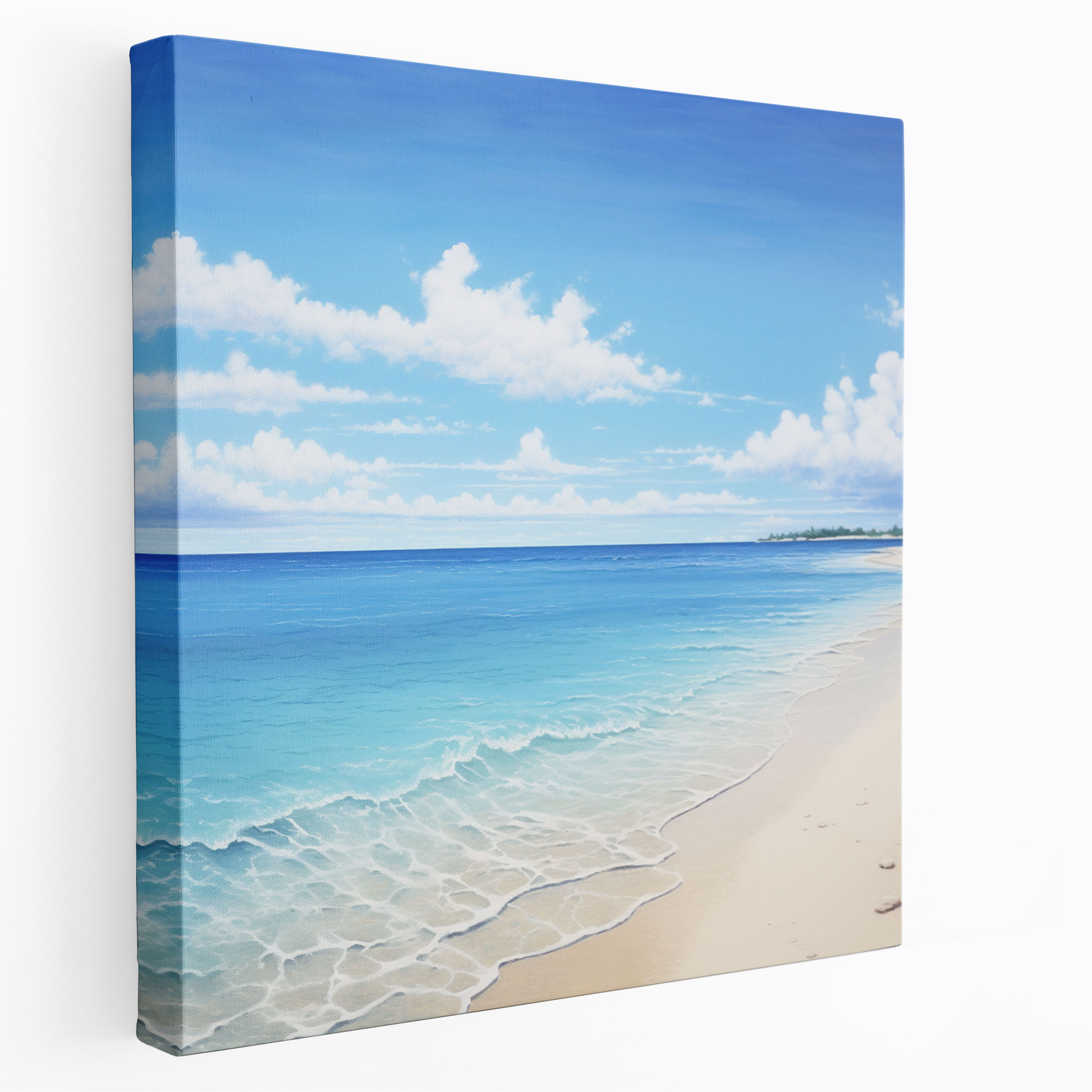 Beach Wall Art - Beach Horizon - Beach, Canvas, Panoramic View, Canvas Wall Art