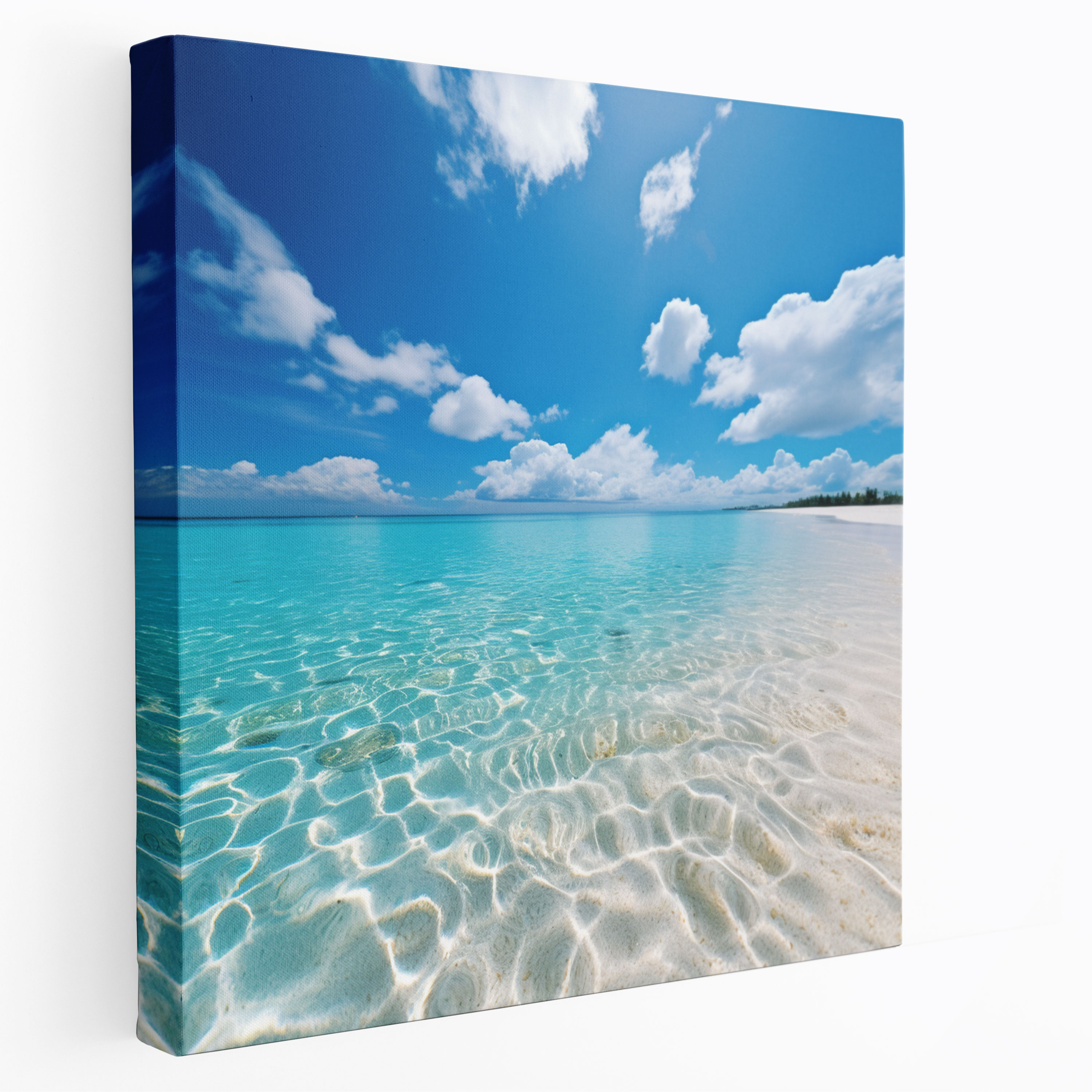 Panoramic Beach View Canvas Print - Beach, Canvas Print, Beach, Canvas