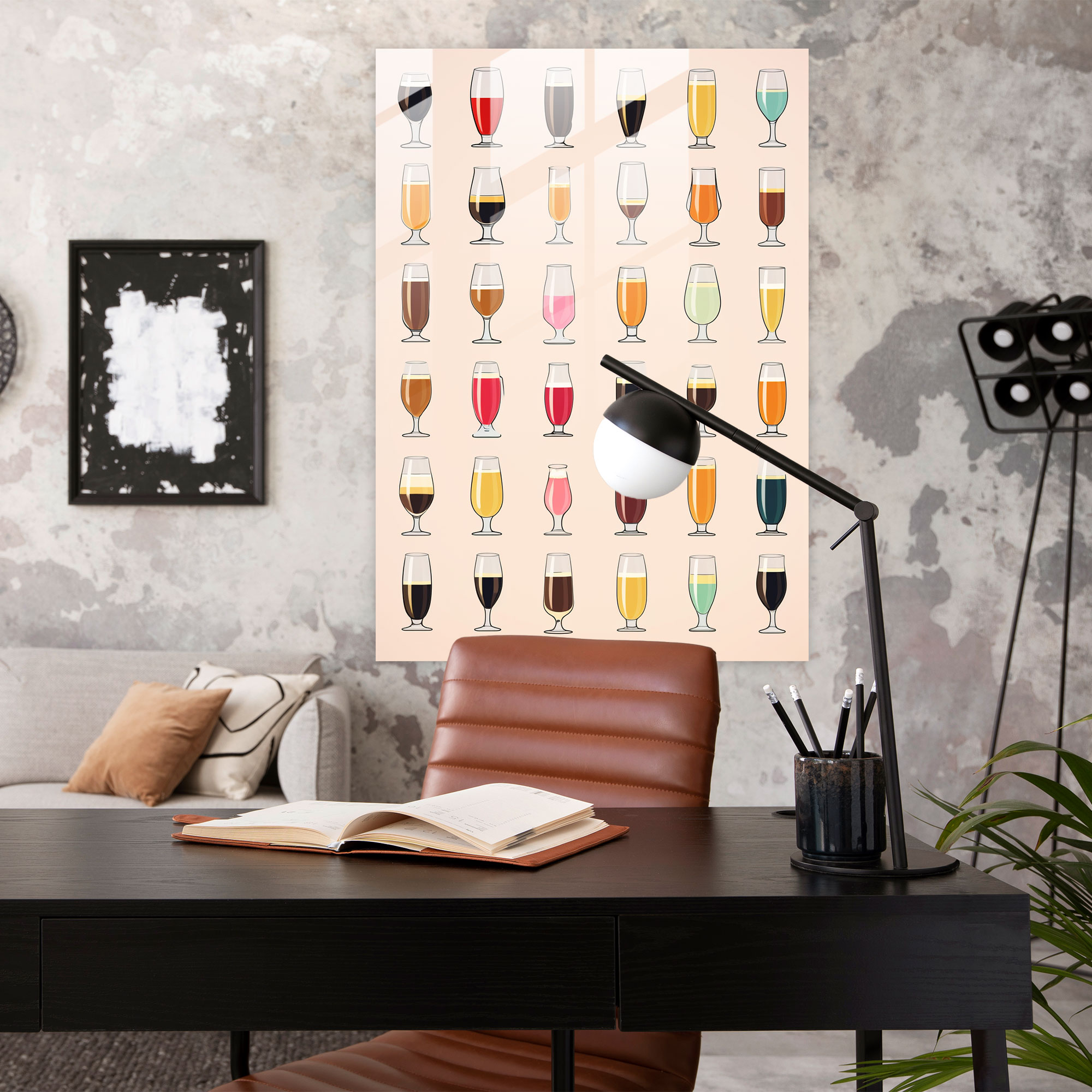 Beer Wall Decoration - Beer, Diversity Of Beer Culture, Glass Wall Art, Home Decoration