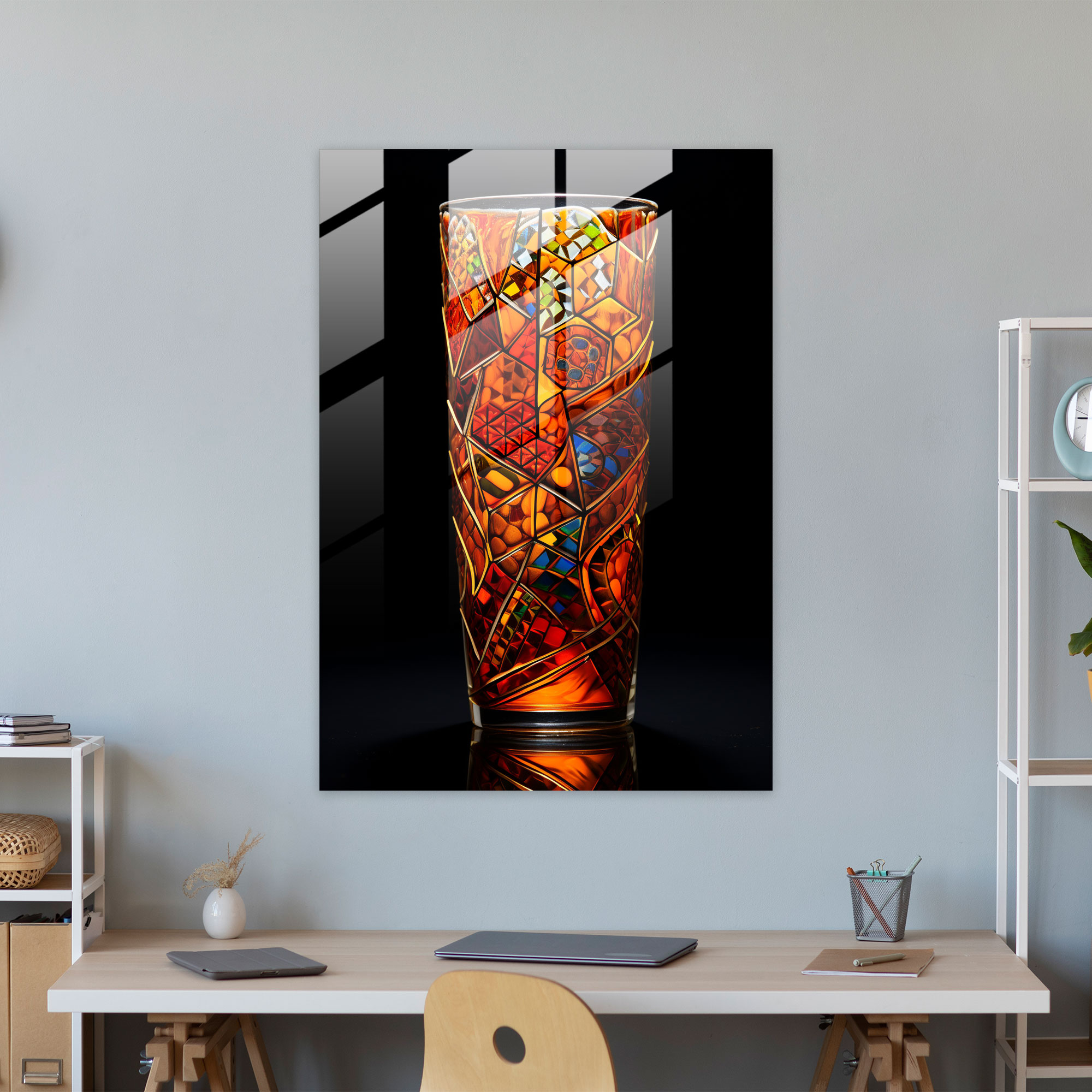 Beer Wall Decoration - Beer, Glass Print, Home Decoration, Beer