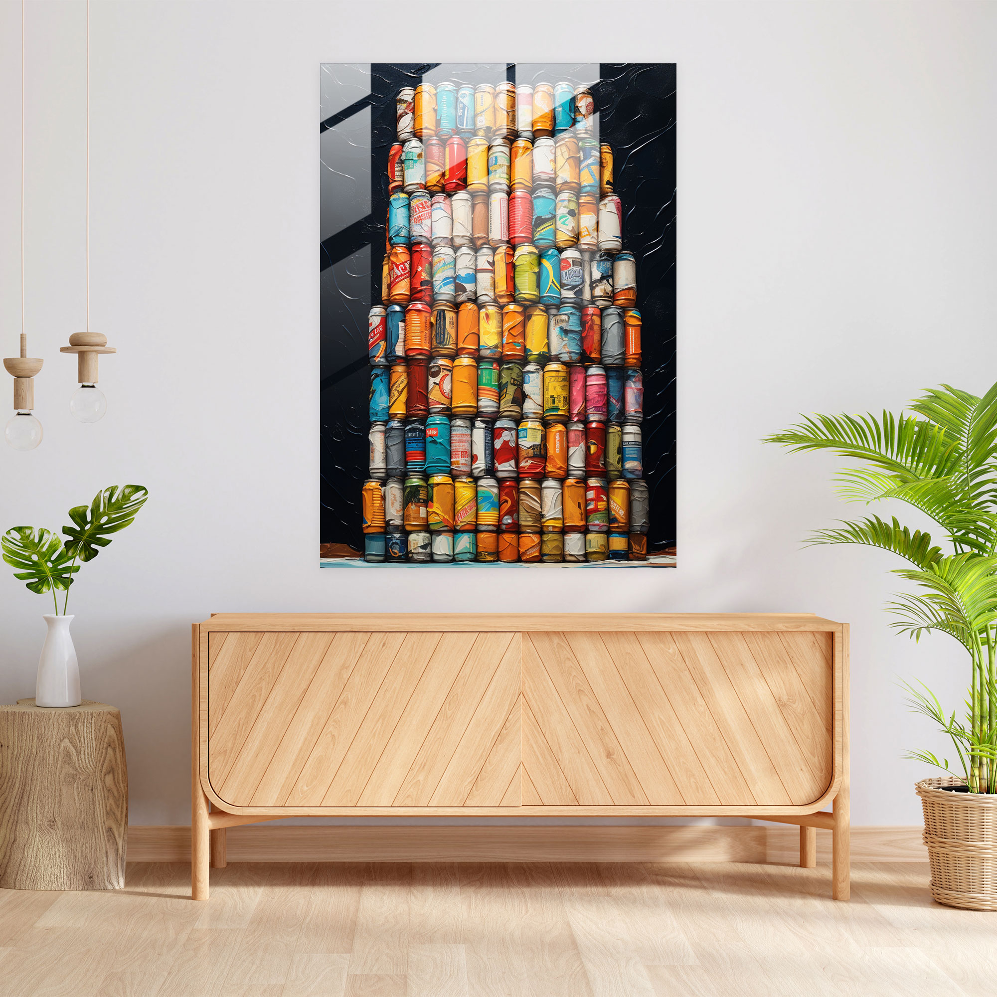 Beer Glass Art - Beer, Unique Blend Of Hues, Modern Art, Wall Decoration
