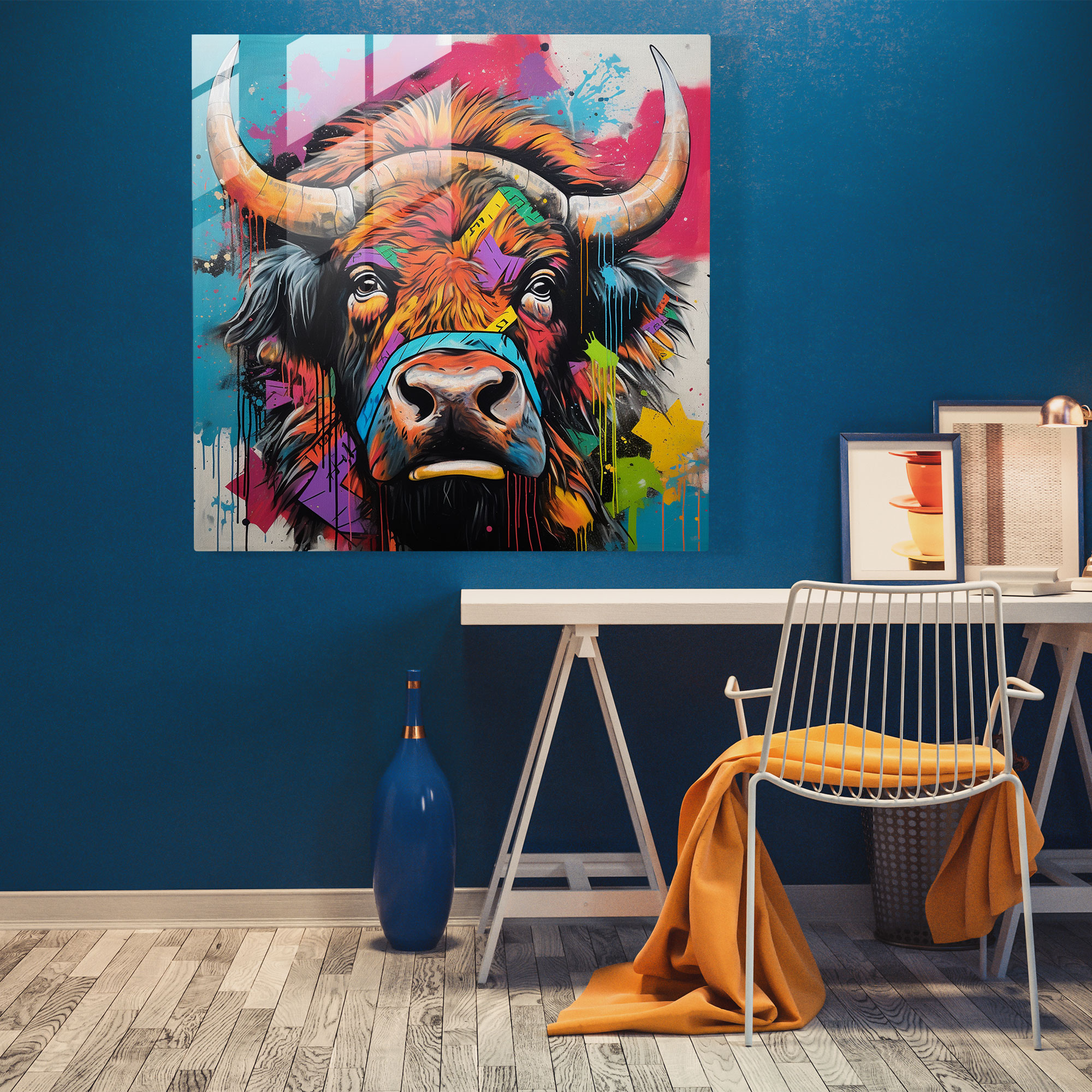 Pop Buffalo Cam Tablo - Buffalo Cam Sanatı Pop Sanat Modern Sanat