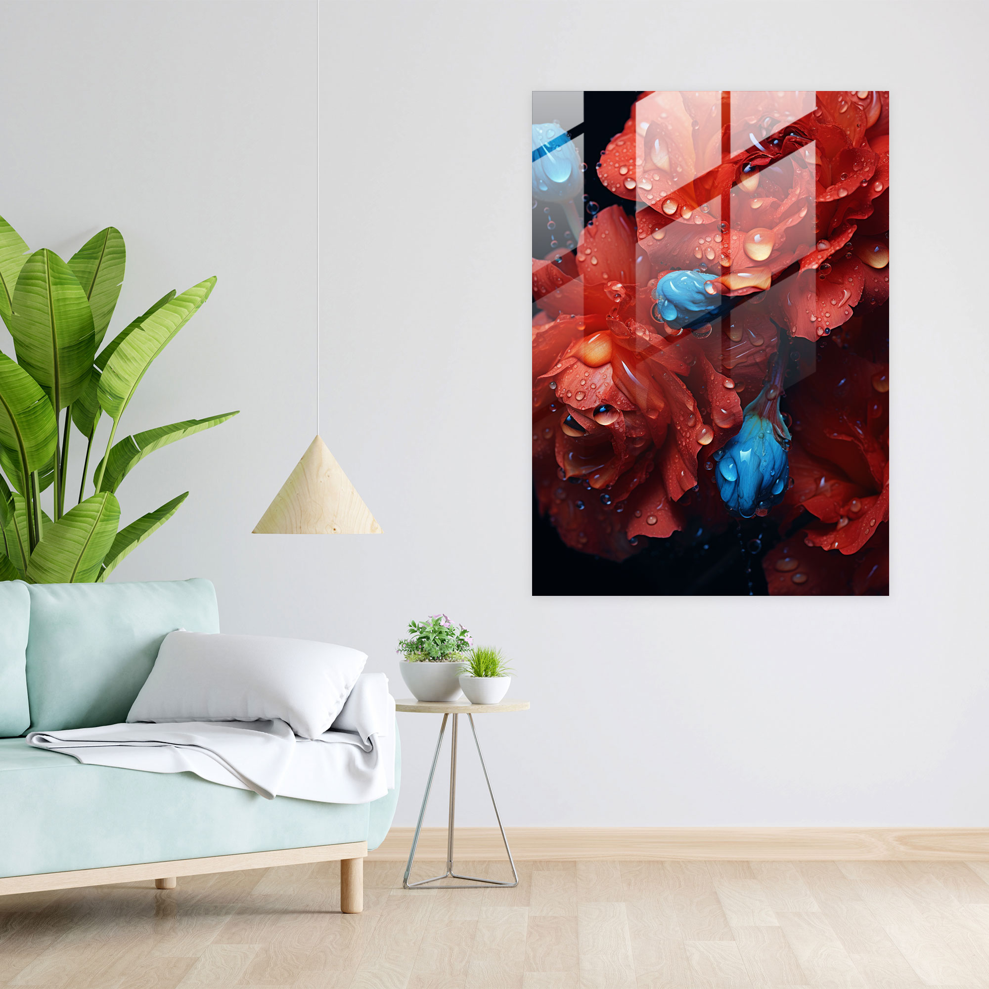 Bleeding Flowers Wall Decoration - Bleeding Flowers, Close-Up, Wall Decoration, Home Decoration
