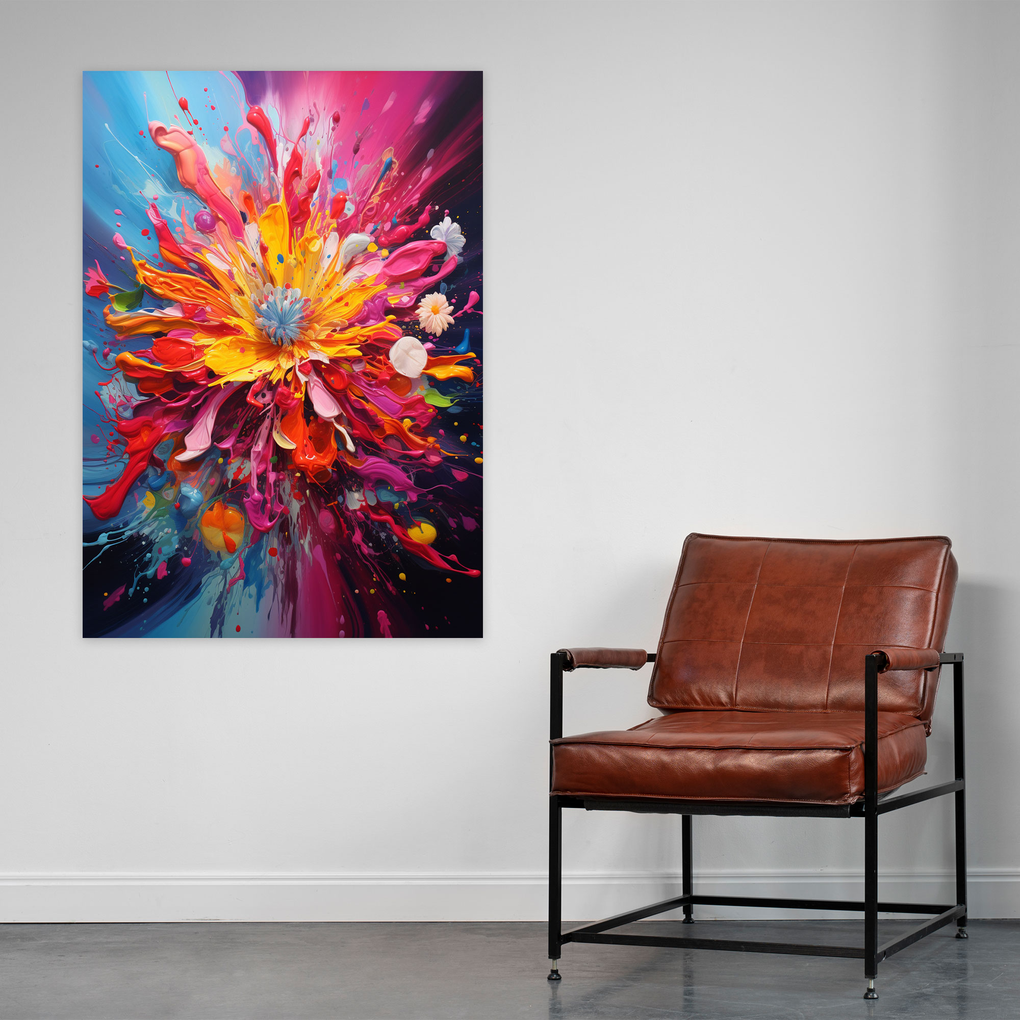 Pop Art Bleeding Flowers Wall Art - Bleeding Flowers, Bleeding Flowers, Wall Decoration, Home Decoration