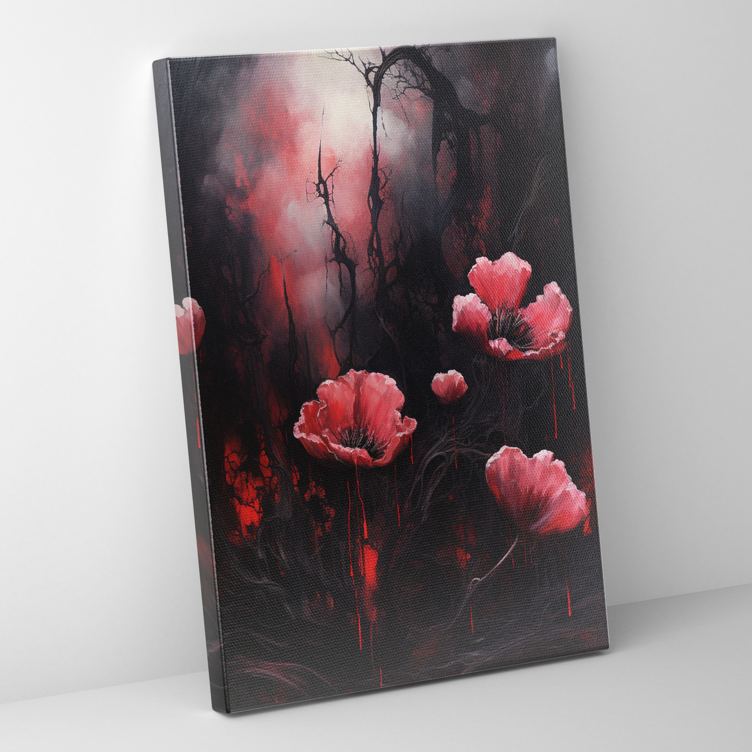 Bleeding Flowers Canvas Print - Bleeding Flowers, Home Decoration, Canvas Print, Wall Art