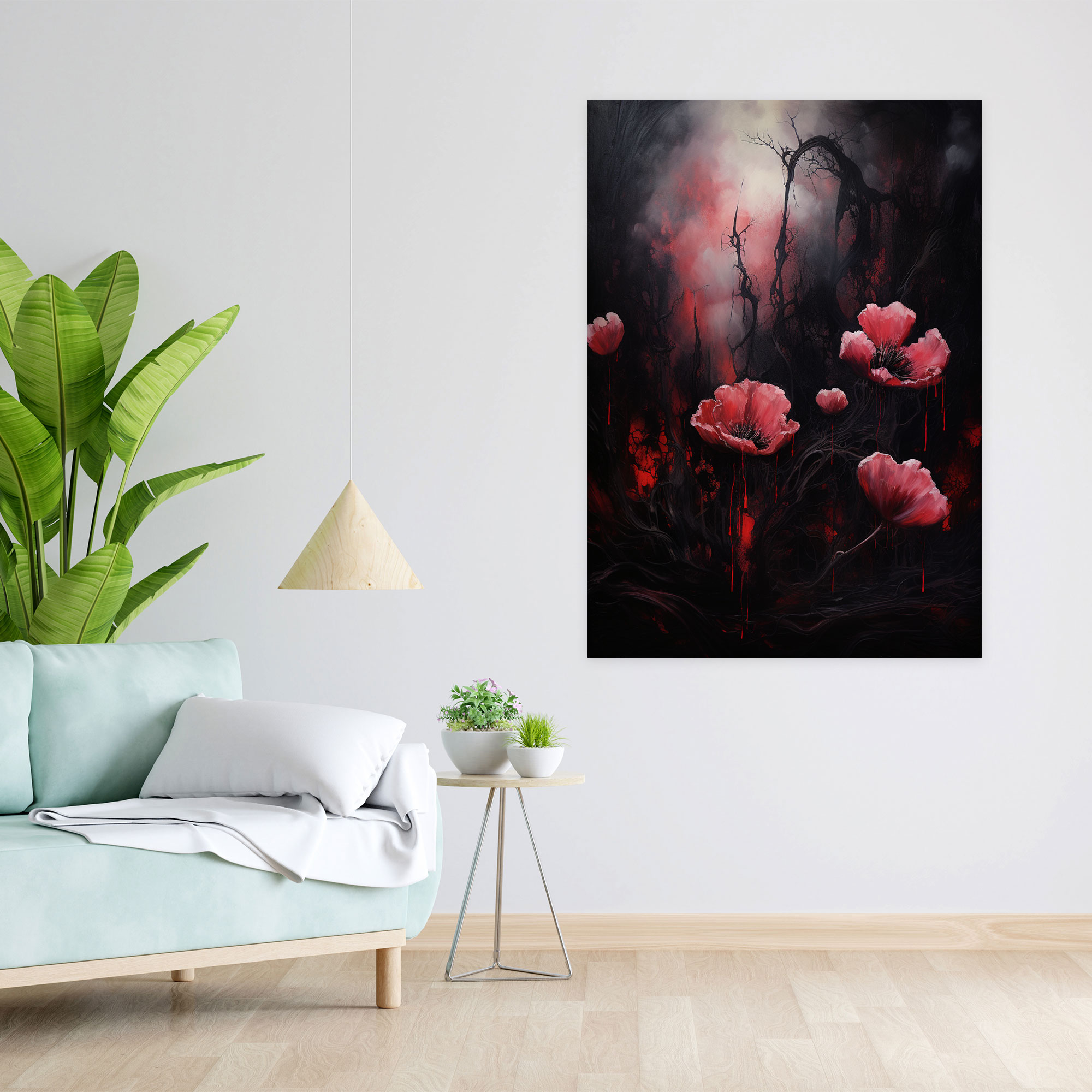 Bleeding Flowers Canvas Print - Bleeding Flowers, Home Decoration, Canvas Print, Wall Art